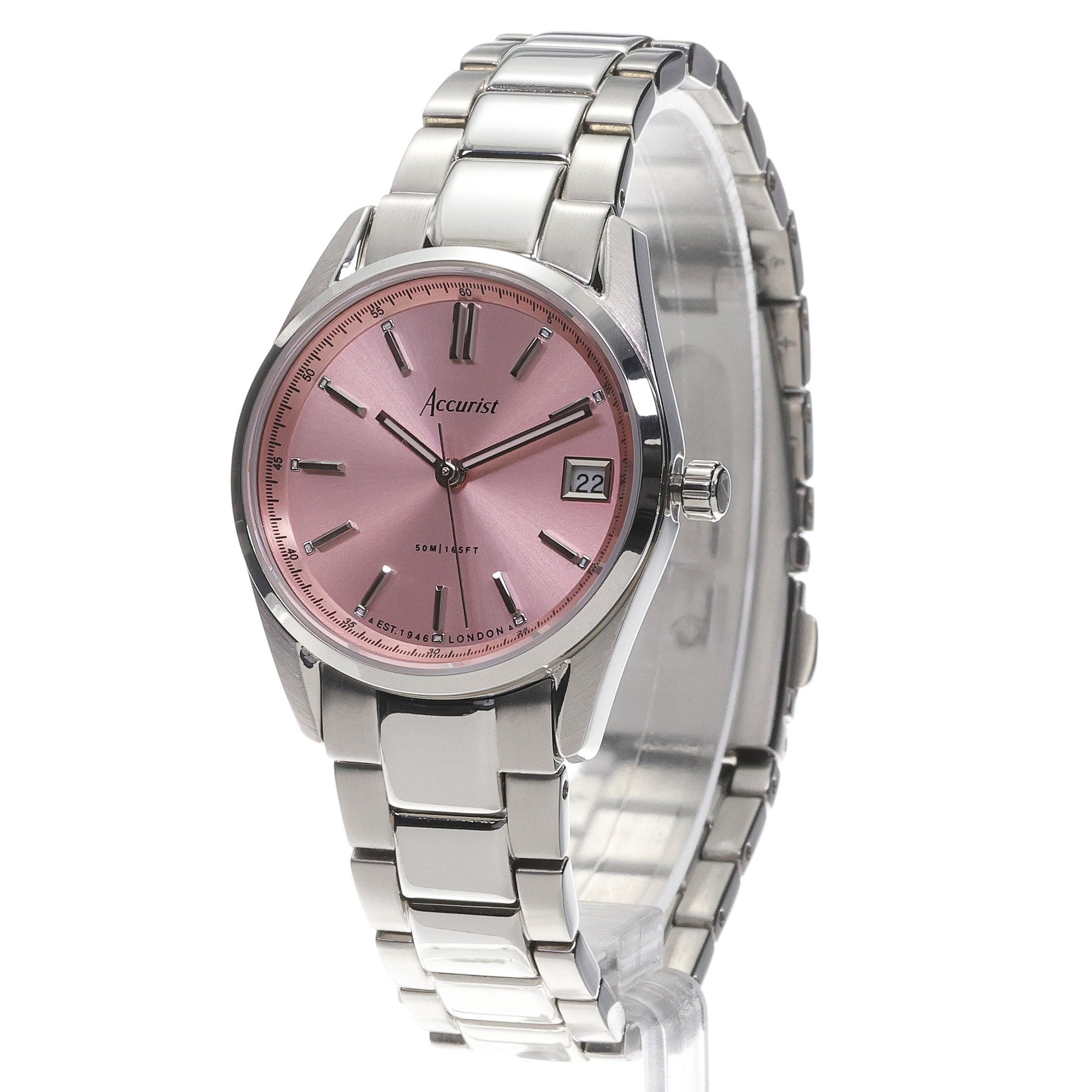Accurist 74003 zegarek damski Everyday srebrny