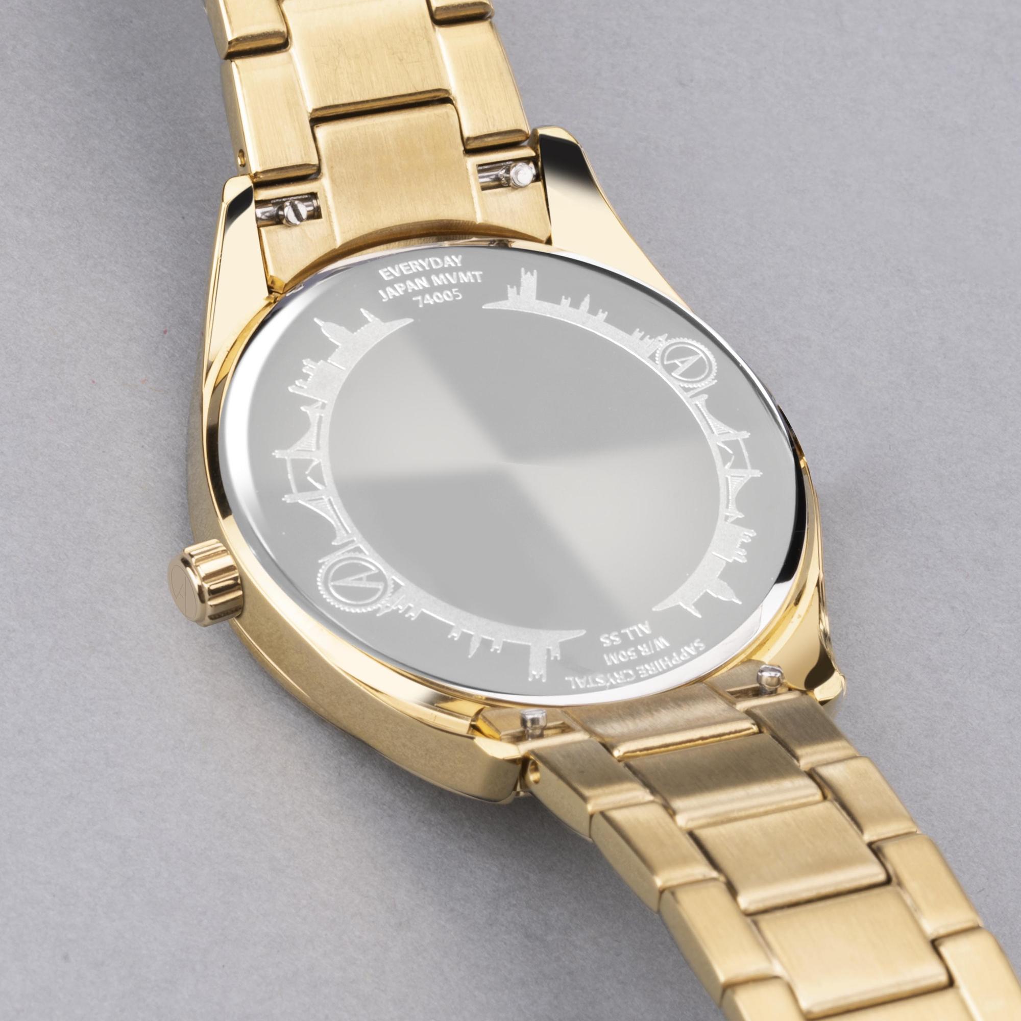 Accurist 74005 Everyday 30mm - White Mother of Pearl Everyday klasyczny zegarek złoty - miniatura 12