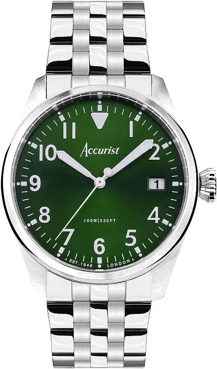 Accurist 76002 Aviation 41mm - Forest Green