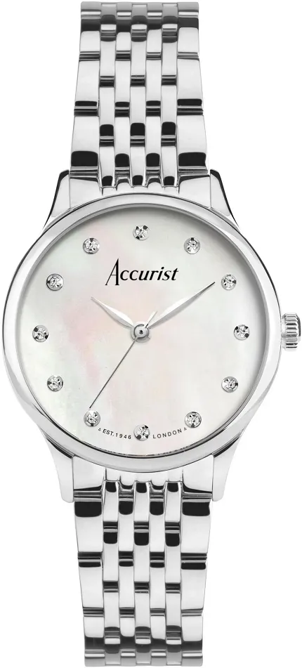 Accurist 77000 Dress Dress Diamond 28mm - White Mother of Pearl - zdjęcie 1