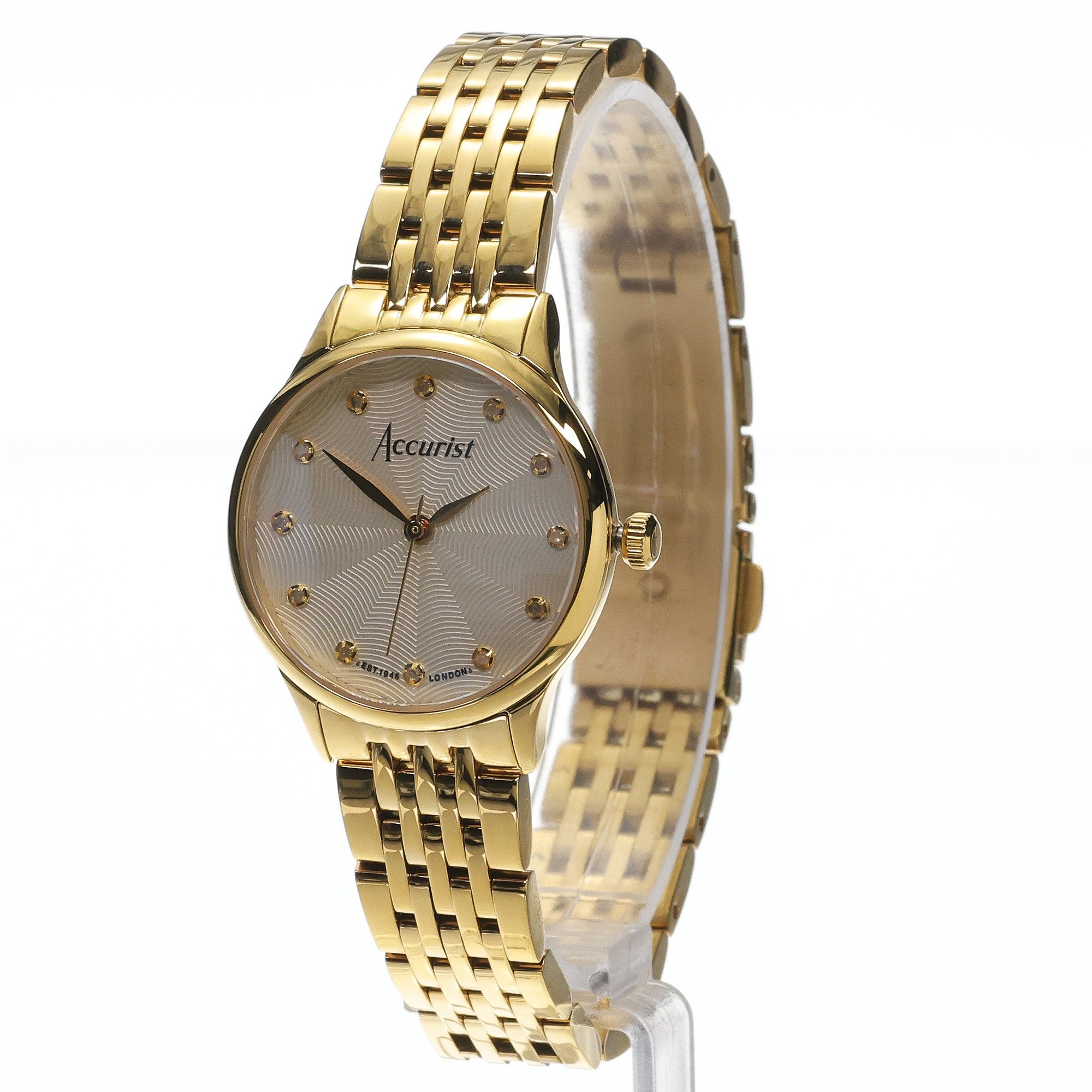 Accurist 77003 zegarek damski Dress złoty