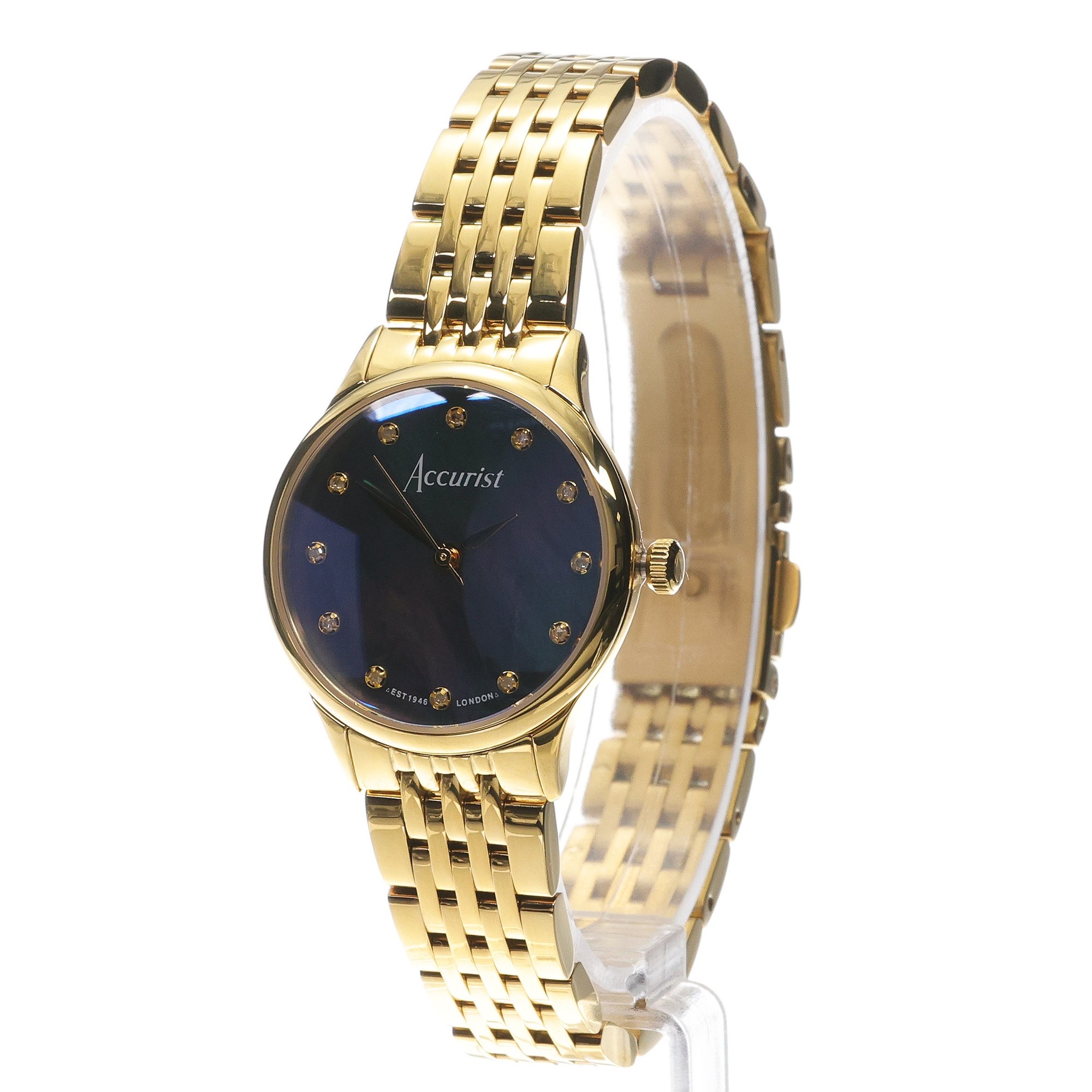 Accurist 77004 zegarek damski Dress złoty