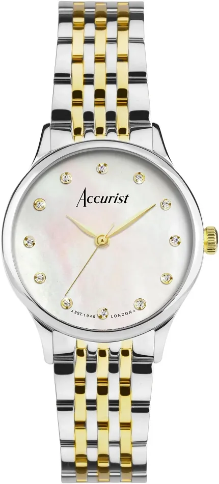 Accurist 77006 Dress Dress Diamond 28mm - White Mother of Pearl