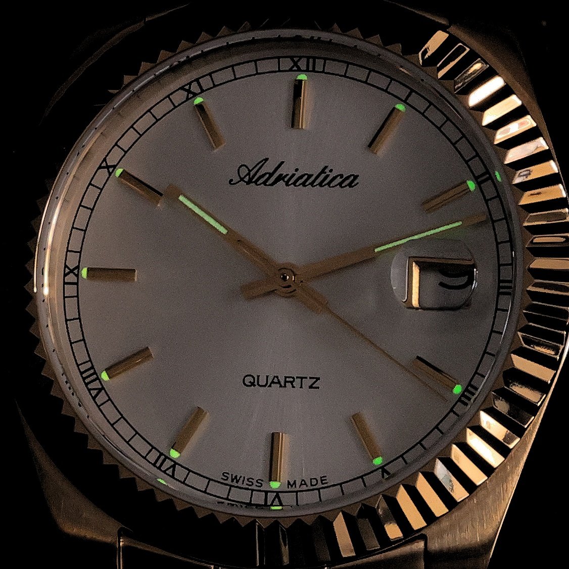 Adriatica A10901113Q zegarek złoty klasyczny Bransoleta bransoleta