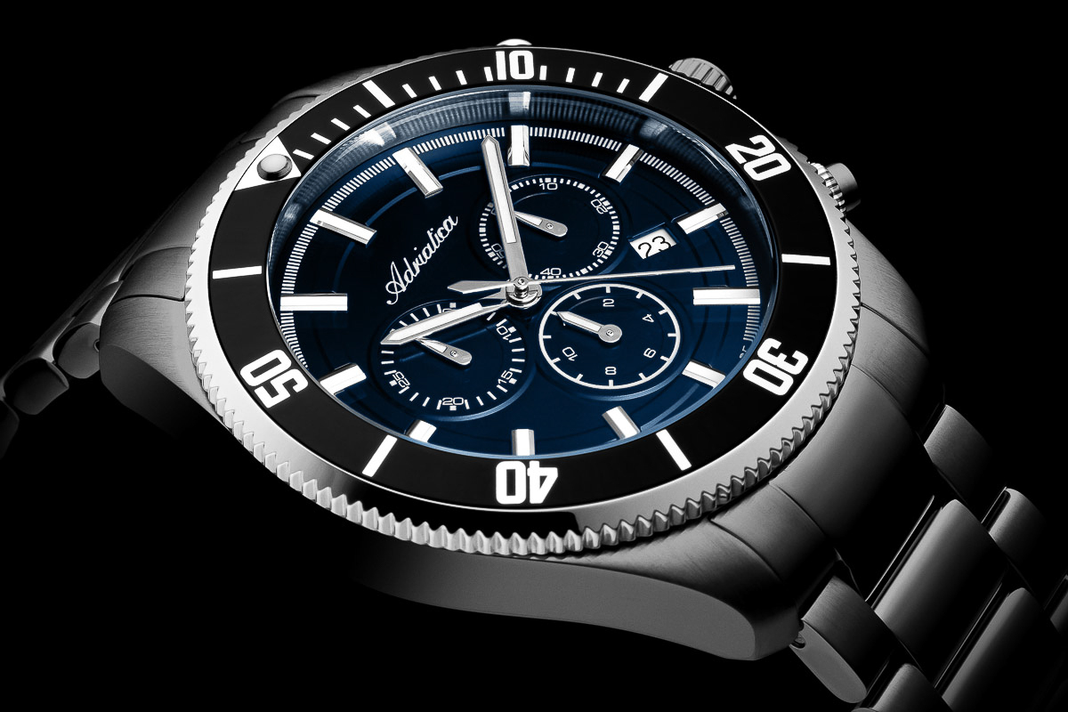 Adriatica A1139S115CHN zegarek szary sportowy Bransoleta bransoleta
