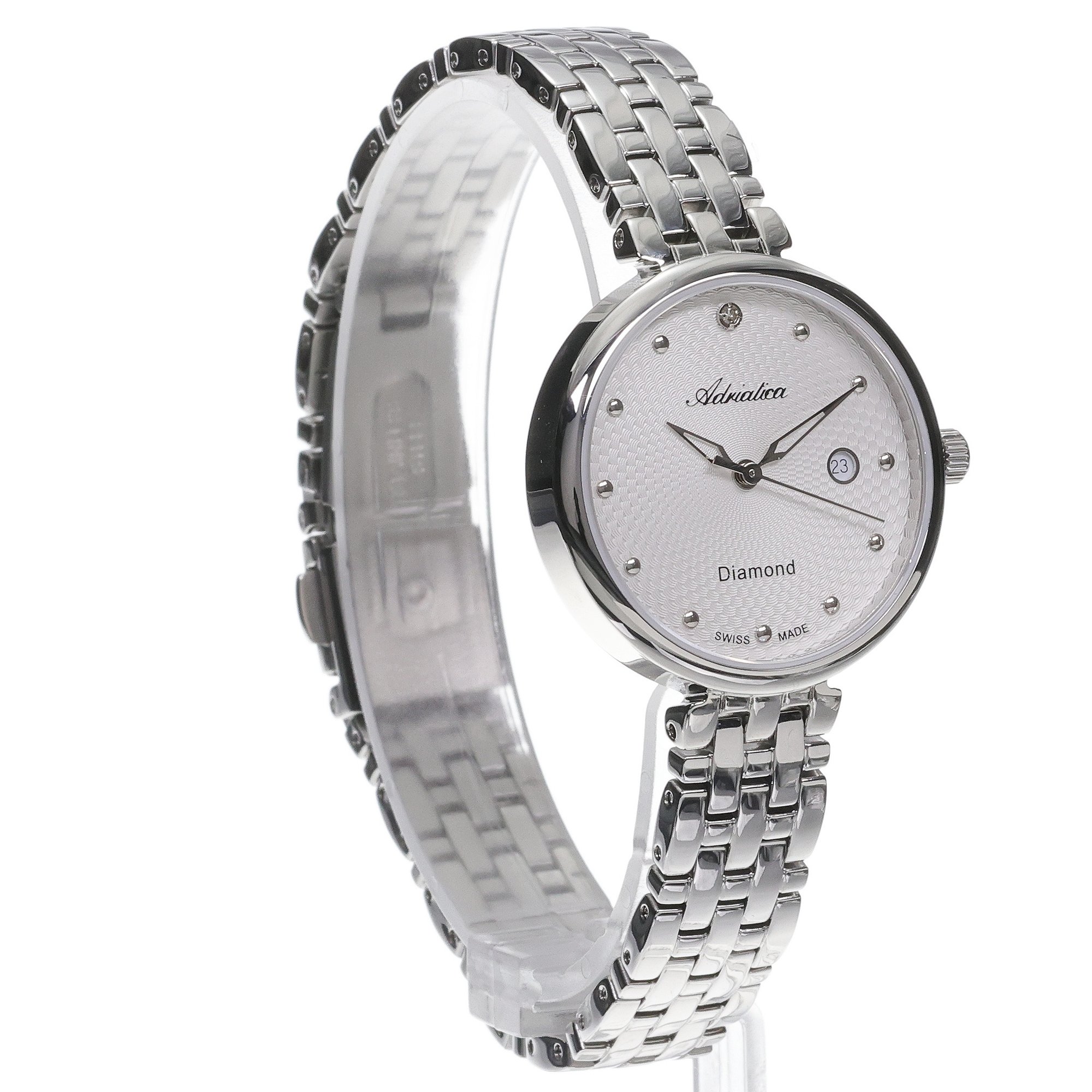 Adriatica A35435143DQ Bransoleta Classic Diamond zegarek damski klasyczny mineralne