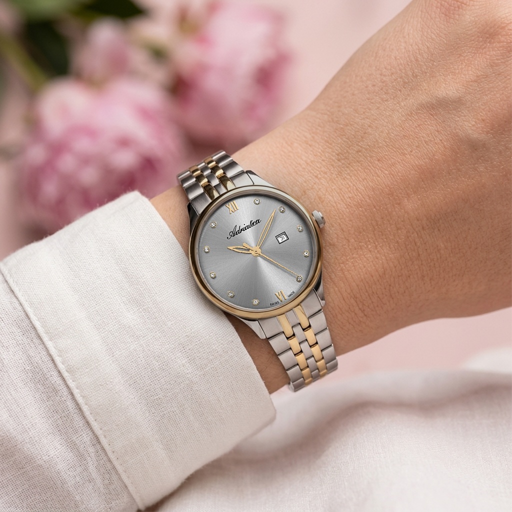 Adriatica A35472187Q Classic 34mm zegarek elegancki Damskie