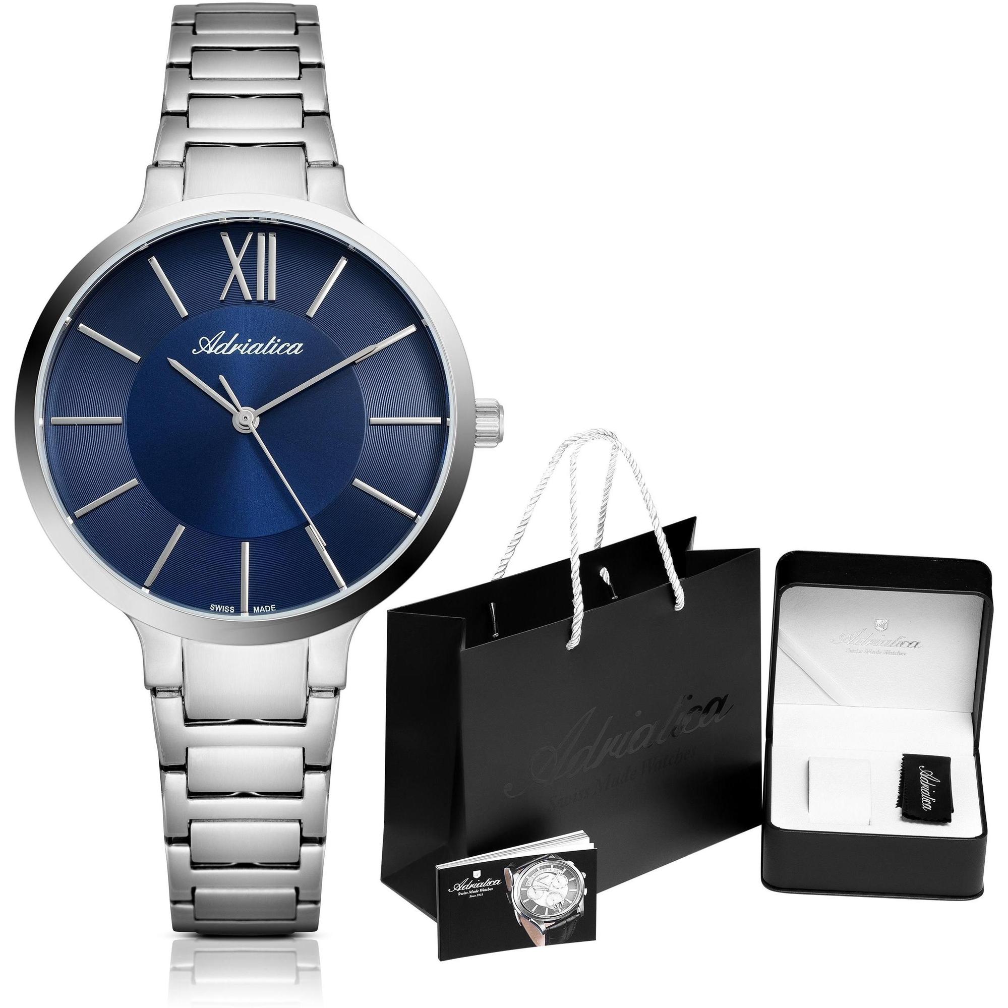 Adriatica A35715165Q Classic Bransoleta klasyczny zegarek srebrny