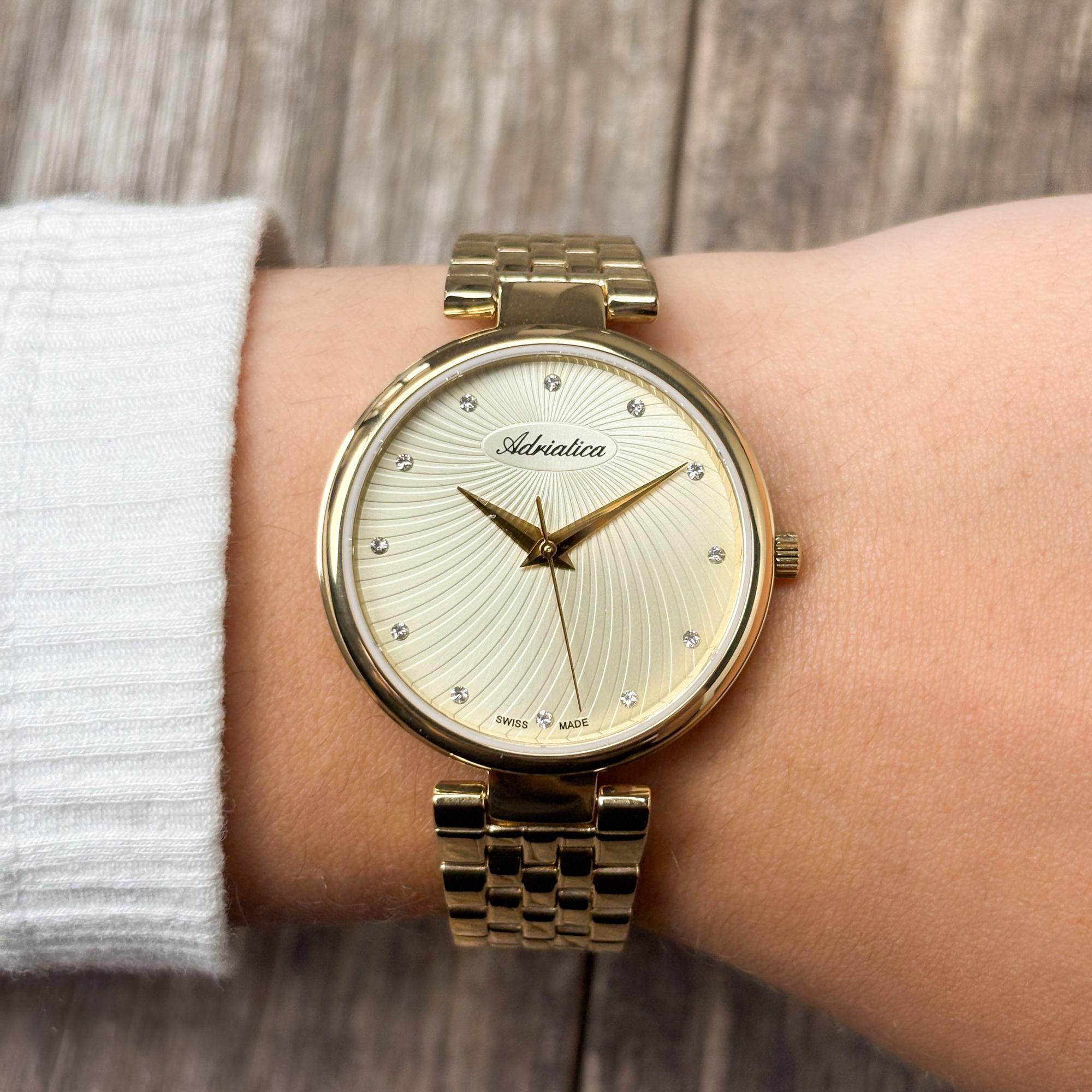 Adriatica A36891141Q1 zegarek SWISS MADE - szwajcarskie Bransoleta
