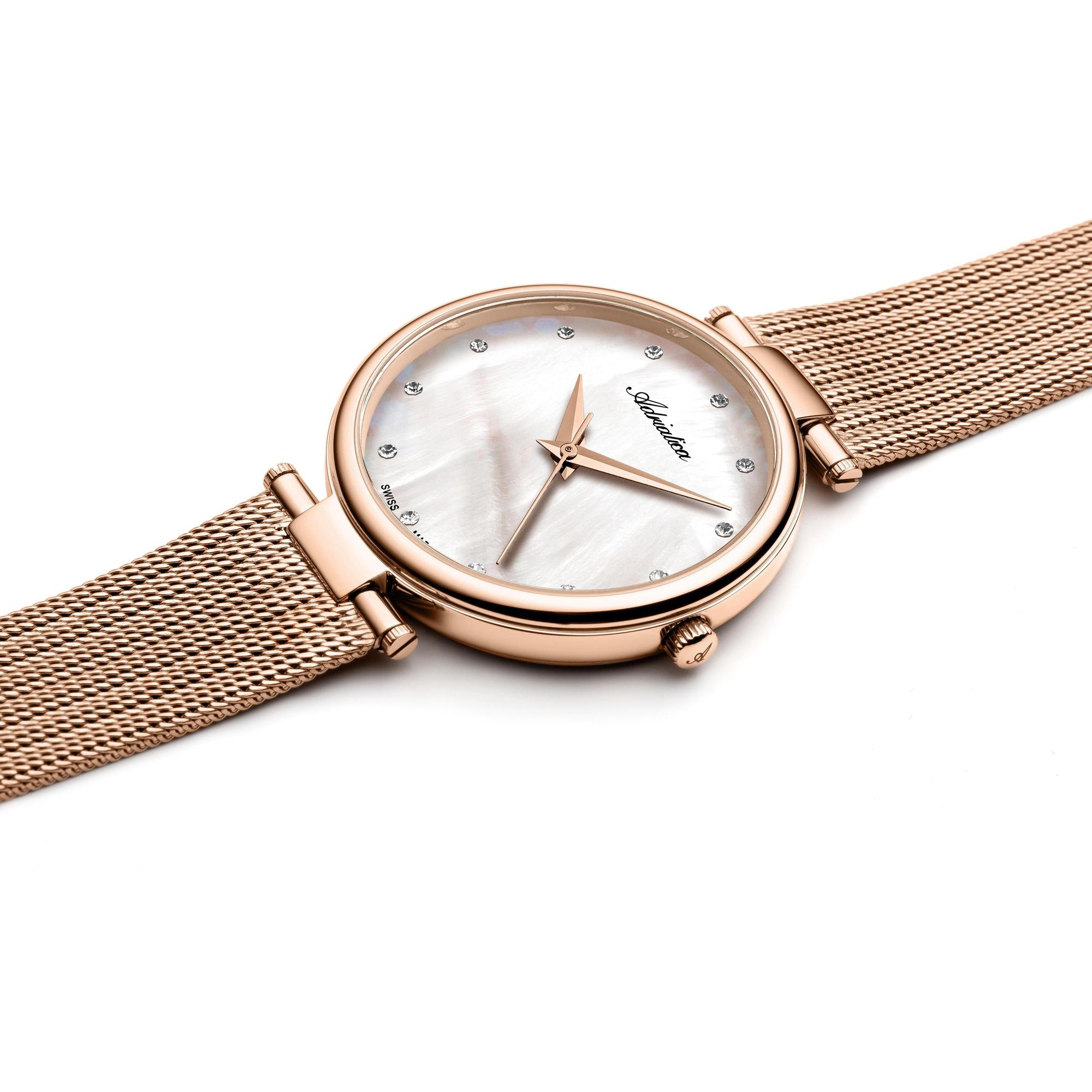 Adriatica A3689914FQ zegarek różowe złoto elegancki Bransoleta bransoleta - miniatura 3