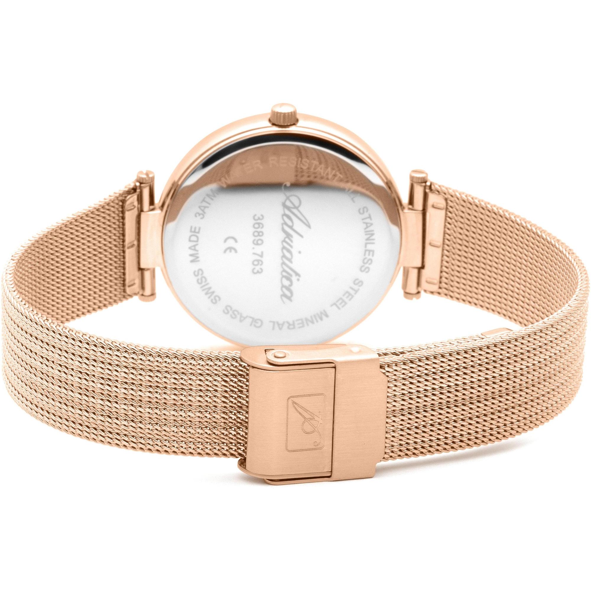 Adriatica A3689914FQ zegarek różowe złoto elegancki Bransoleta bransoleta - miniatura 5
