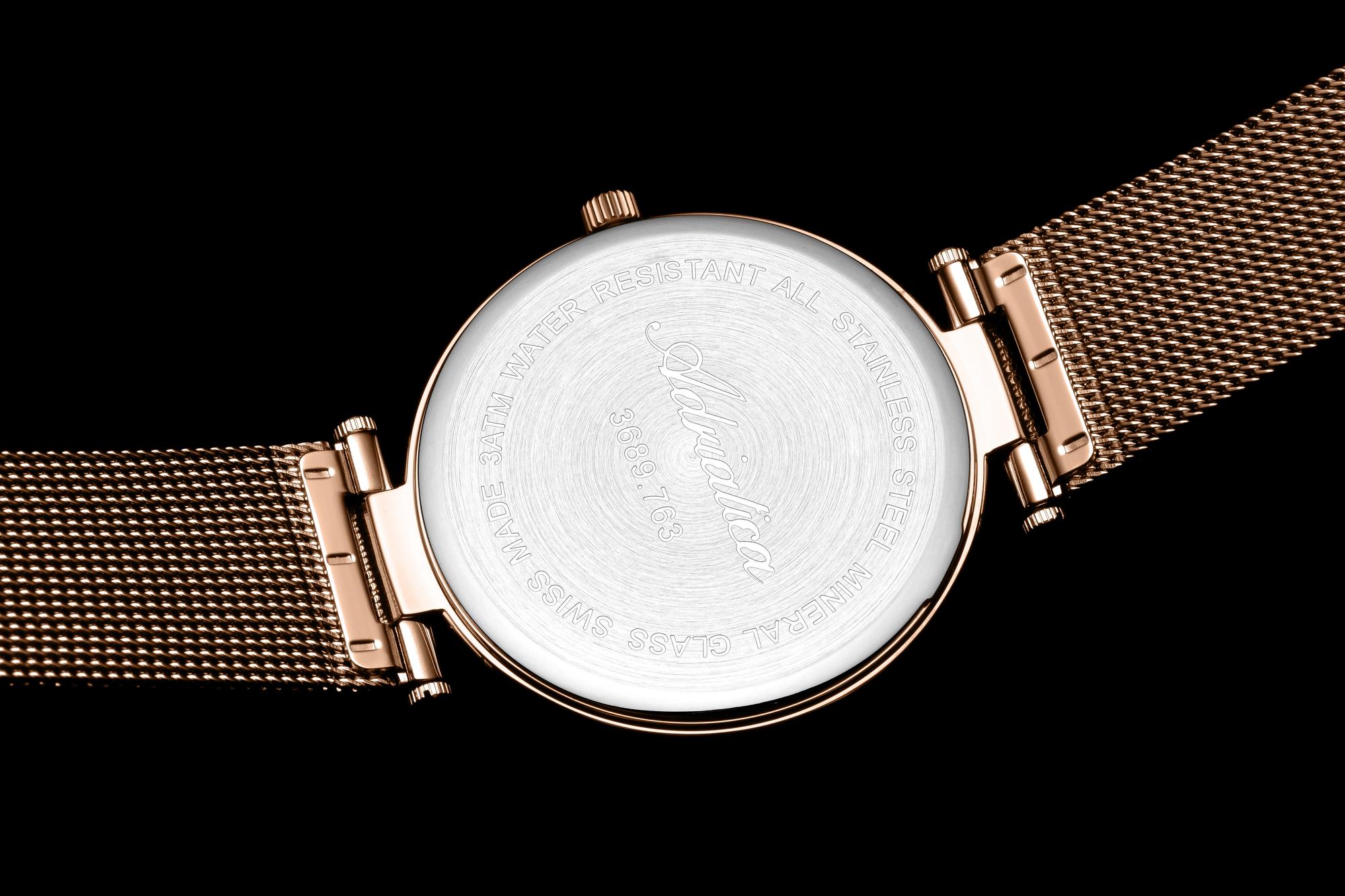 Adriatica A3689914FQ zegarek różowe złoto elegancki Bransoleta bransoleta - miniatura 7