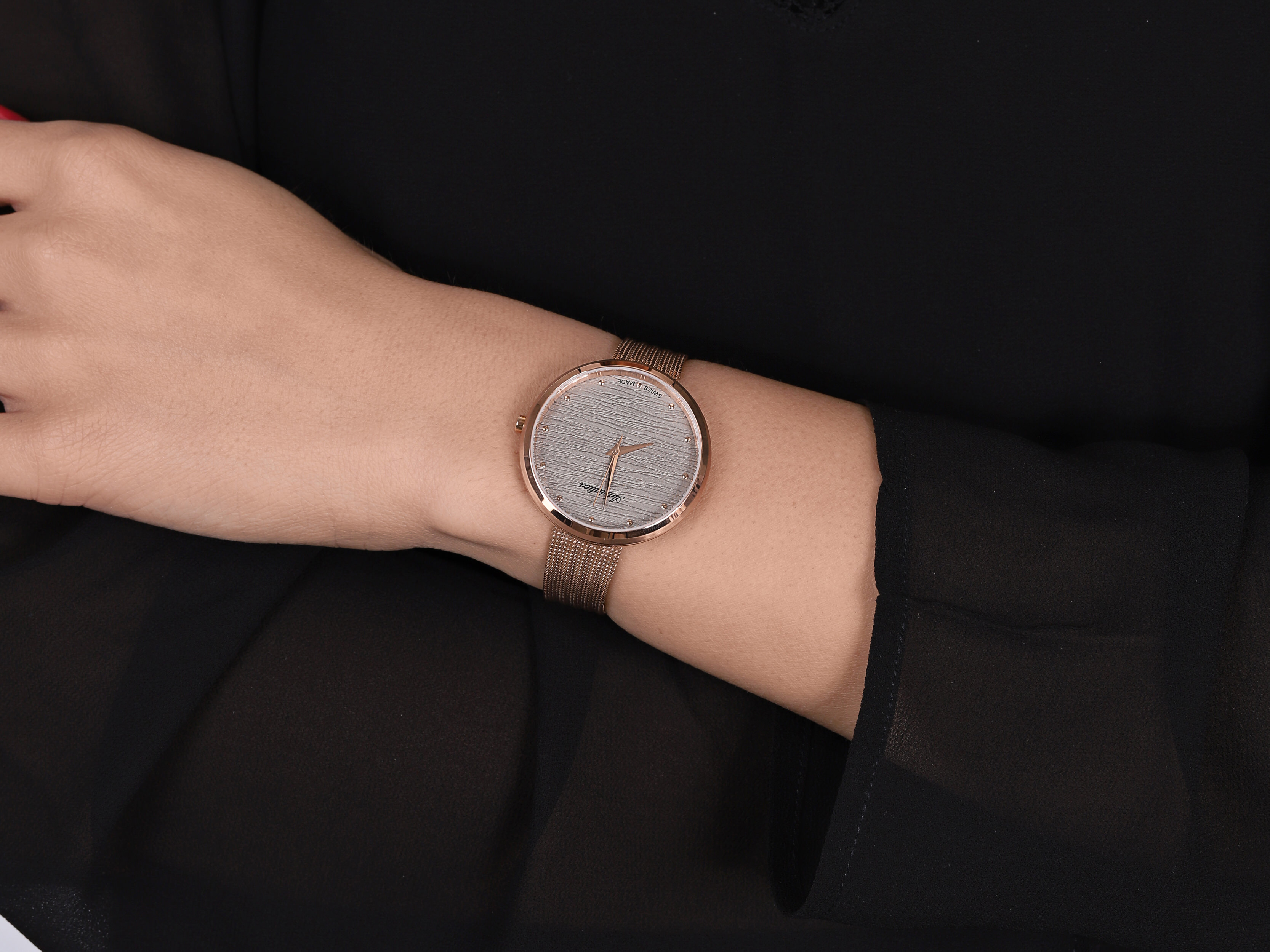 Adriatica A3716.9147Q zegarek różowe złoto elegancki Bransoleta bransoleta - miniatura 2