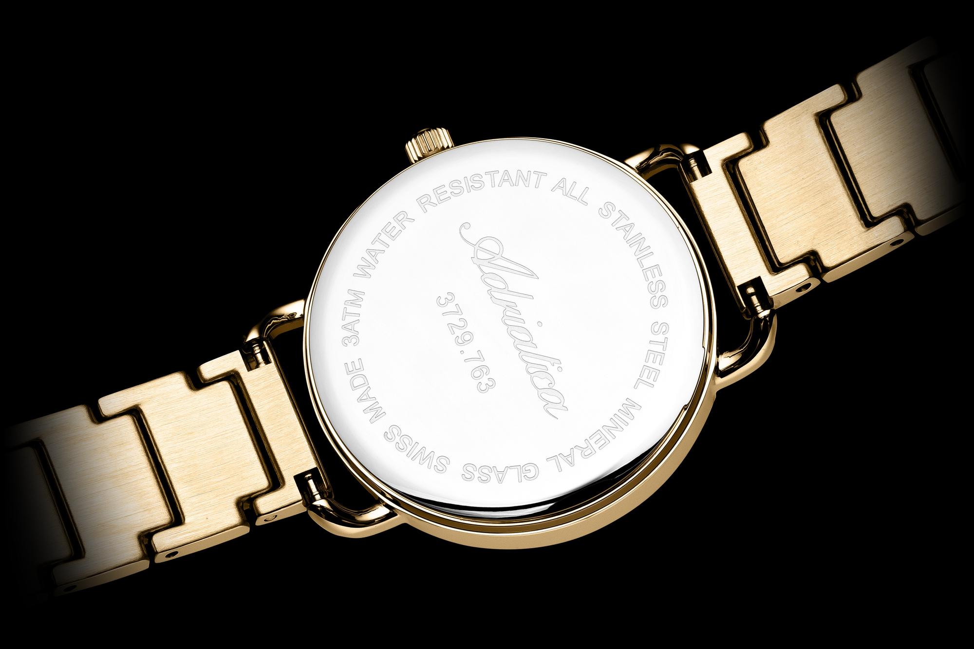 Adriatica A37291187Q Fashion Bransoleta klasyczny zegarek złoty