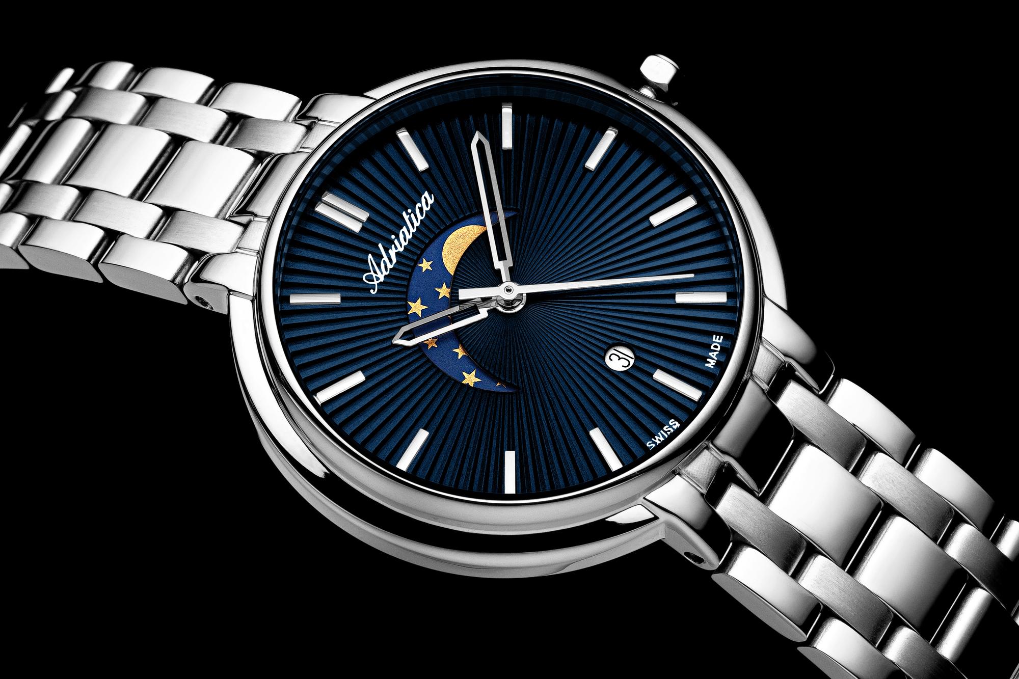 Adriatica A38355115Q Elegance Ladies Moonphase zegarek klasyczny Damskie - miniatura 4