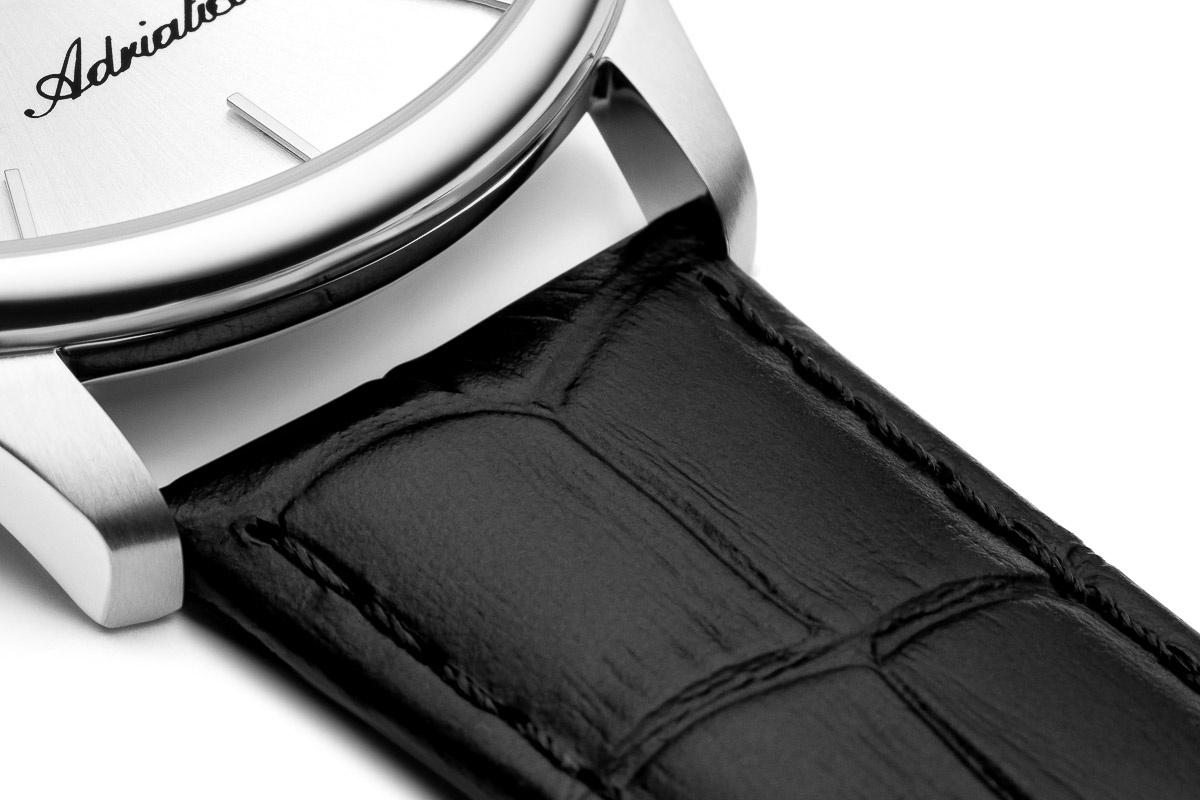 Adriatica A82695253QF Moonphase Pasek klasyczny zegarek srebrny