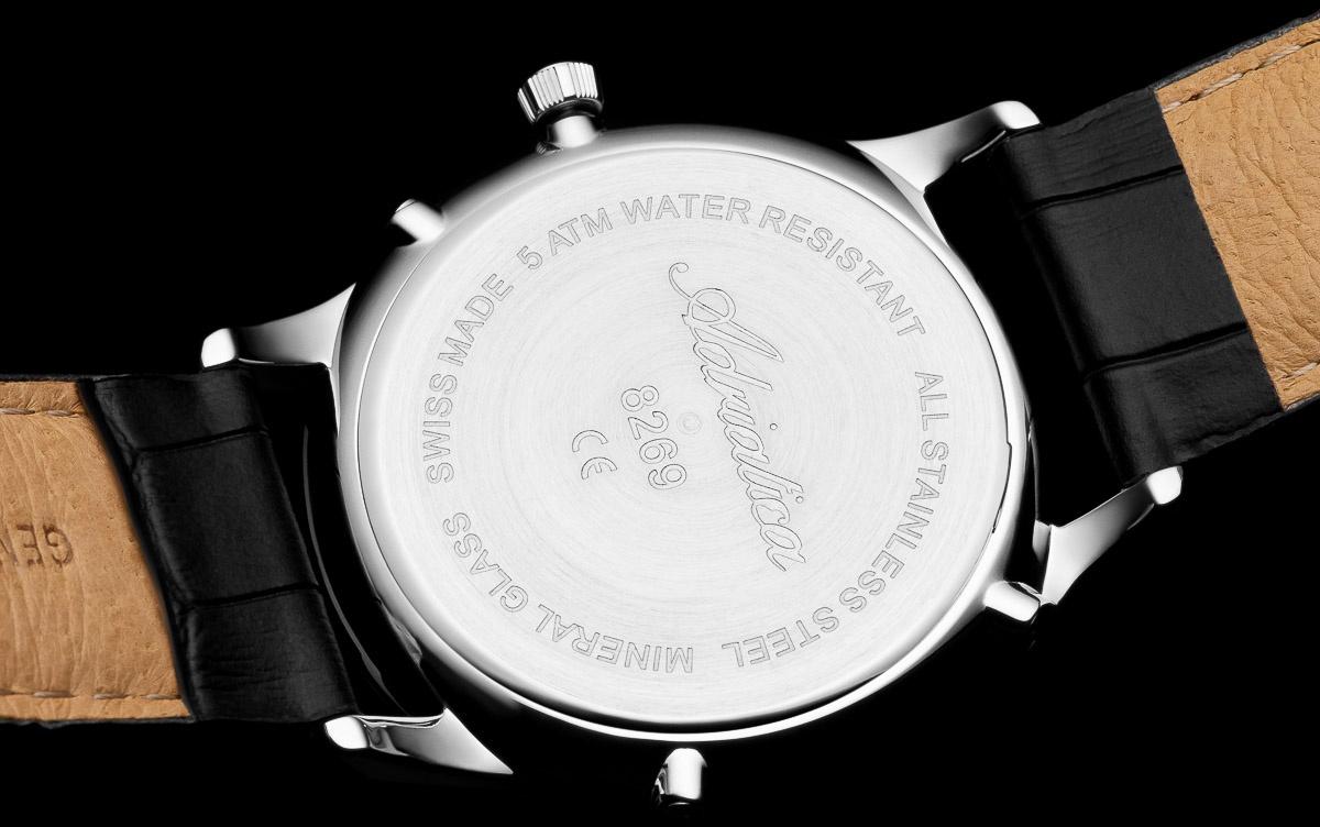 Adriatica A82695253QF Moonphase zegarek klasyczny Pasek