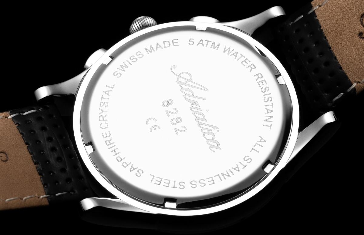 Adriatica A82825214CH Pasek Moonphase Chronograph zegarek męski klasyczny szafirowe
