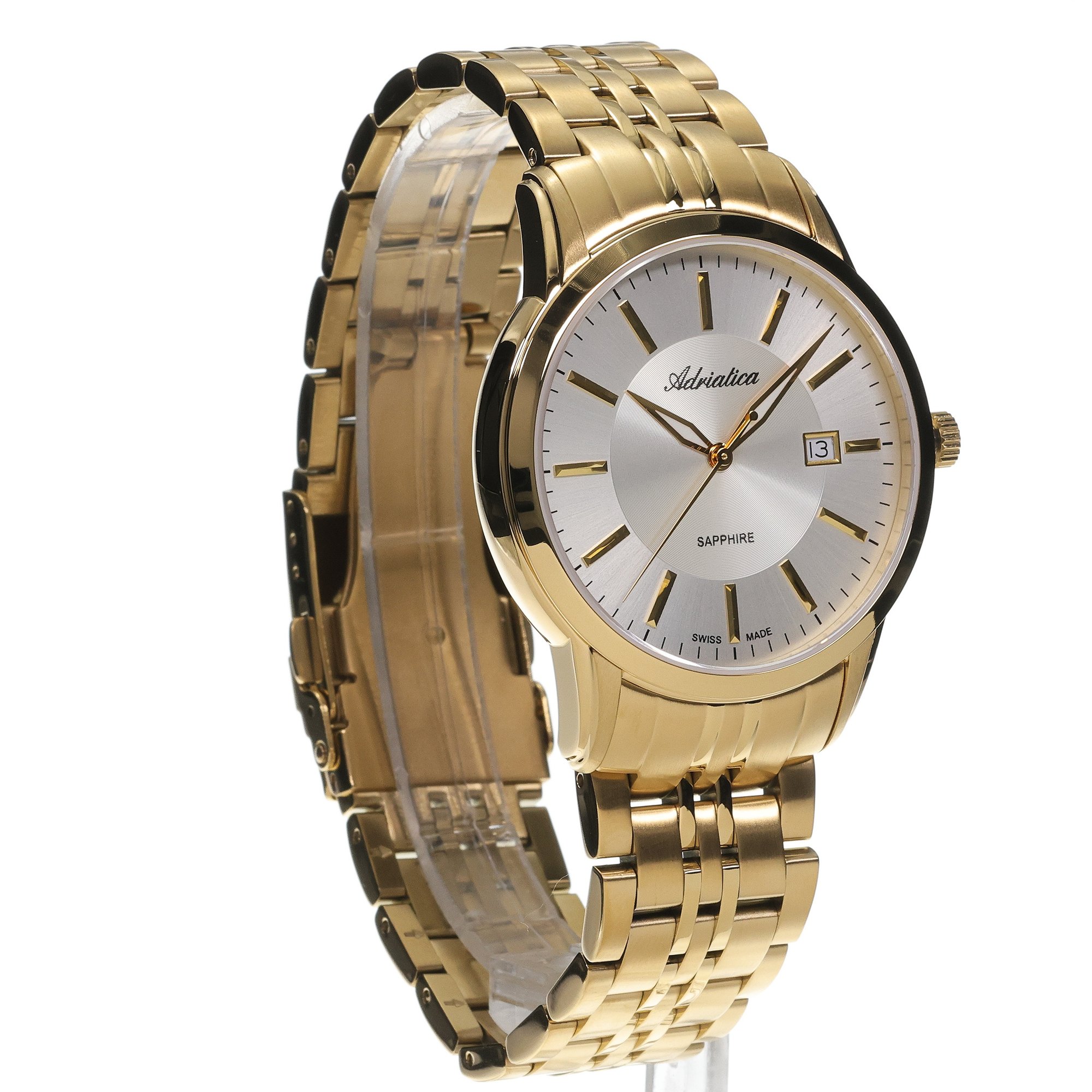 Adriatica A83061113Q Classic Bransoleta klasyczny zegarek złoty