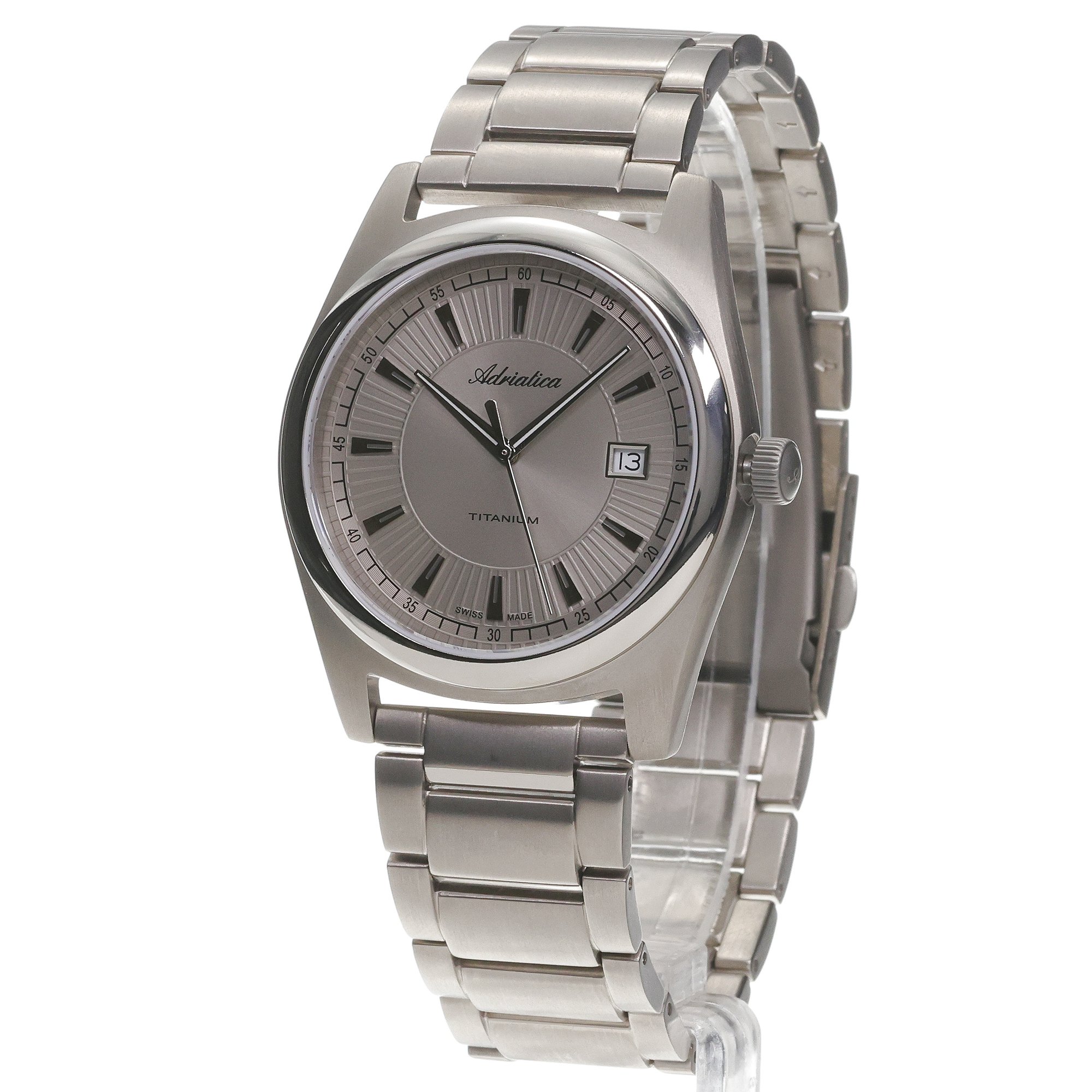 Adriatica A83194117Q Classic Titanium Quartz zegarek klasyczny Męskie