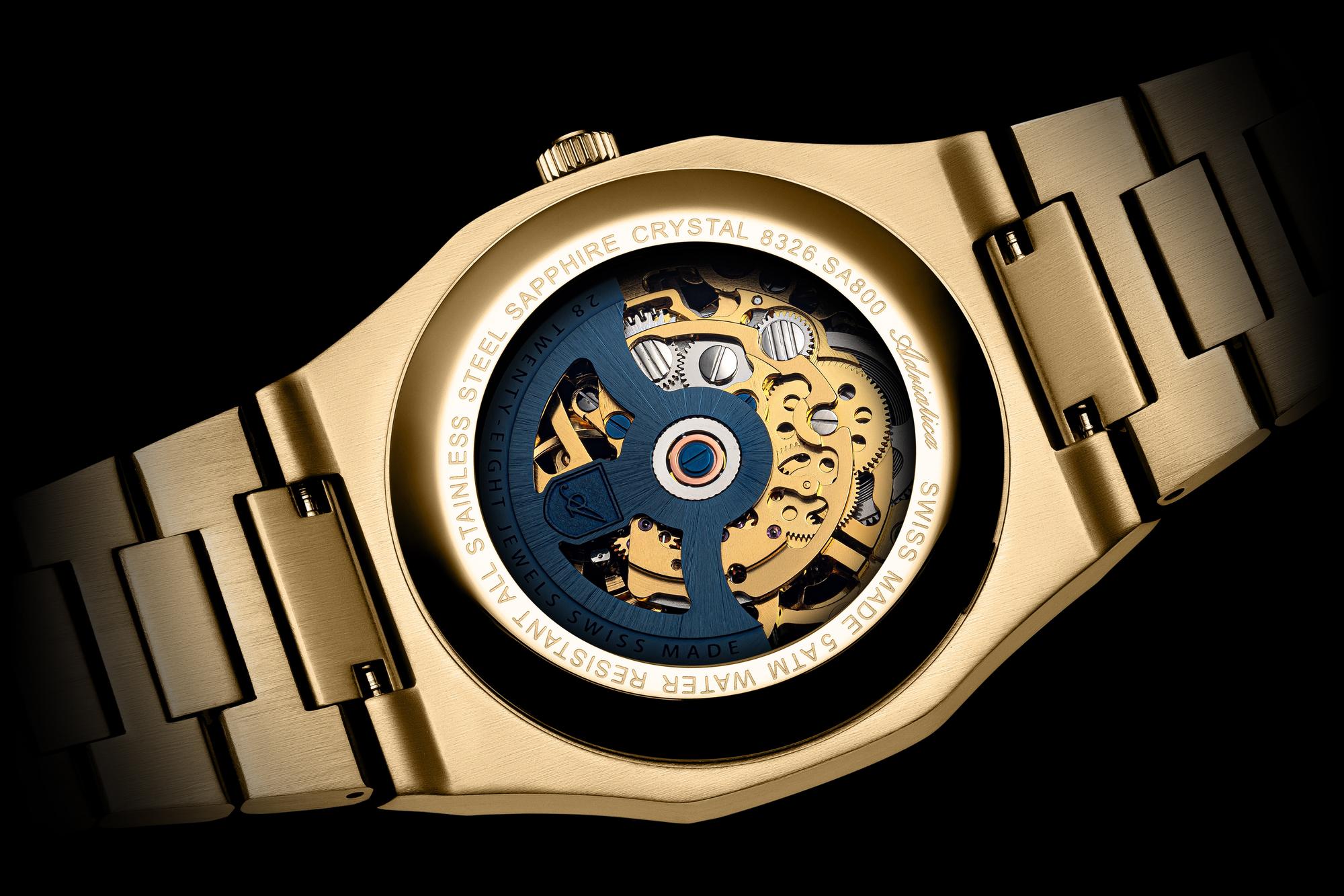 Adriatica A83261111SA Męskie Skeleton Automatic zegarek męski fashion-modowy szafirowe