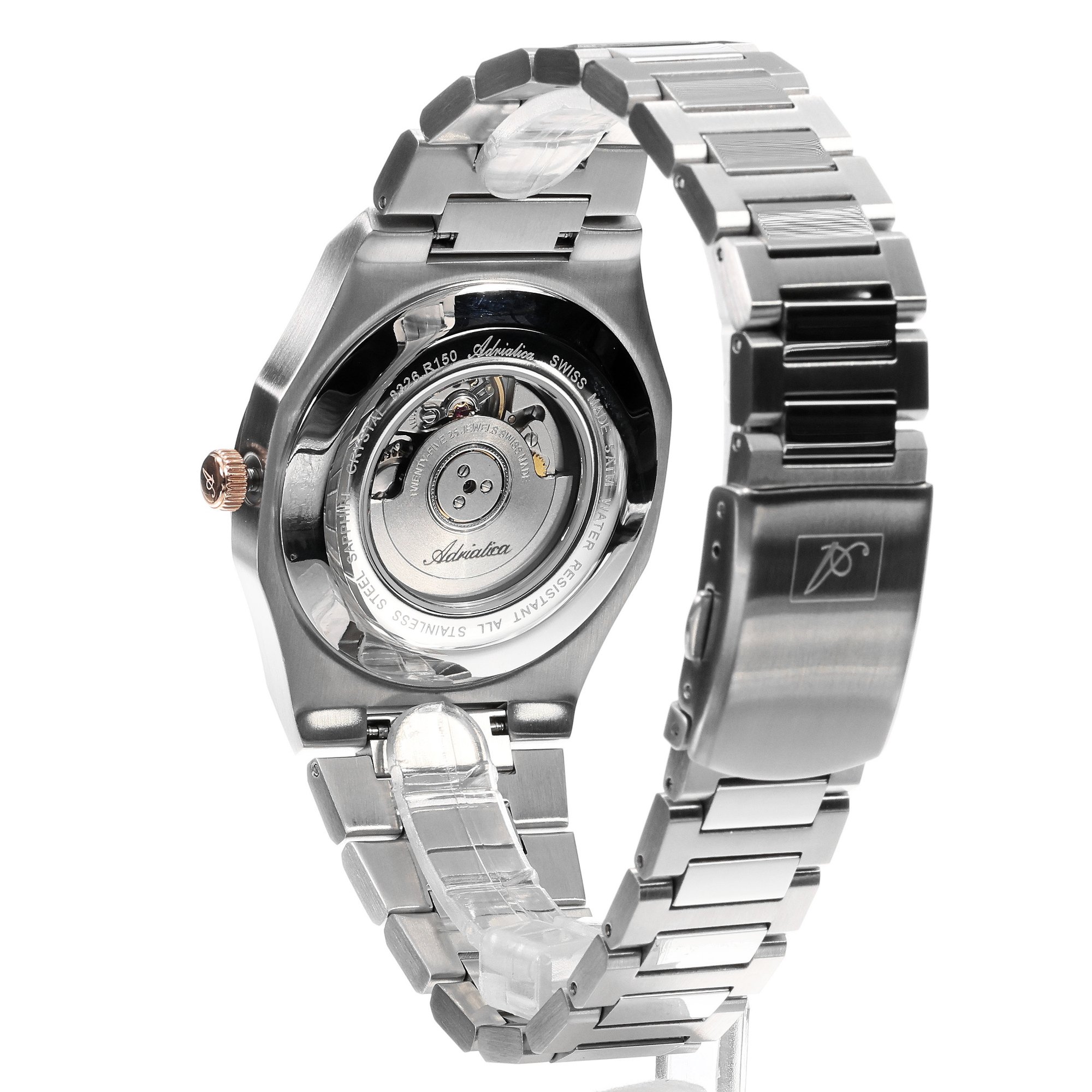 Adriatica A8326R116A Automatic zegarek męski klasyczny szafirowe - miniatura 8