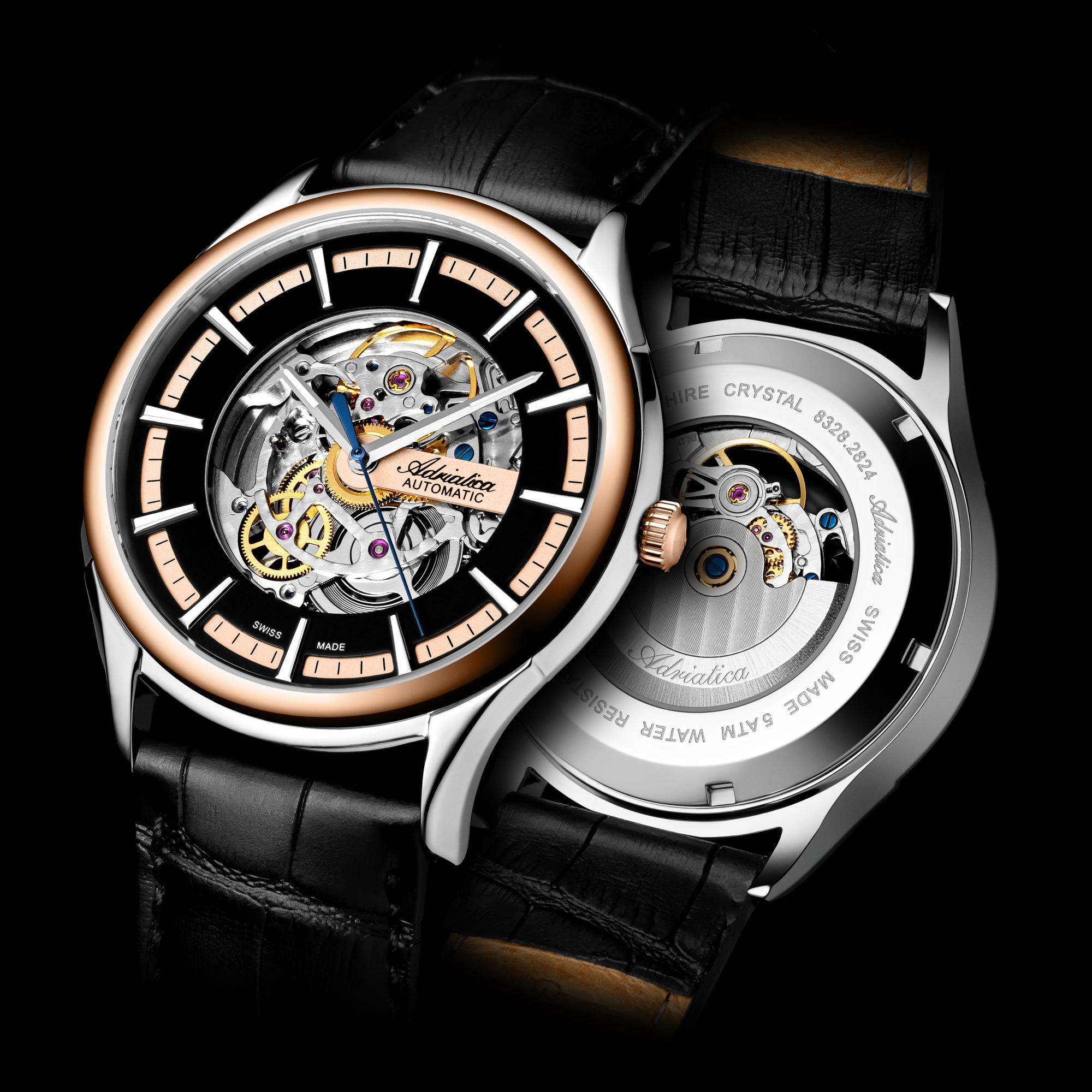 Adriatica A83285214RAS męski zegarek Automatic pasek