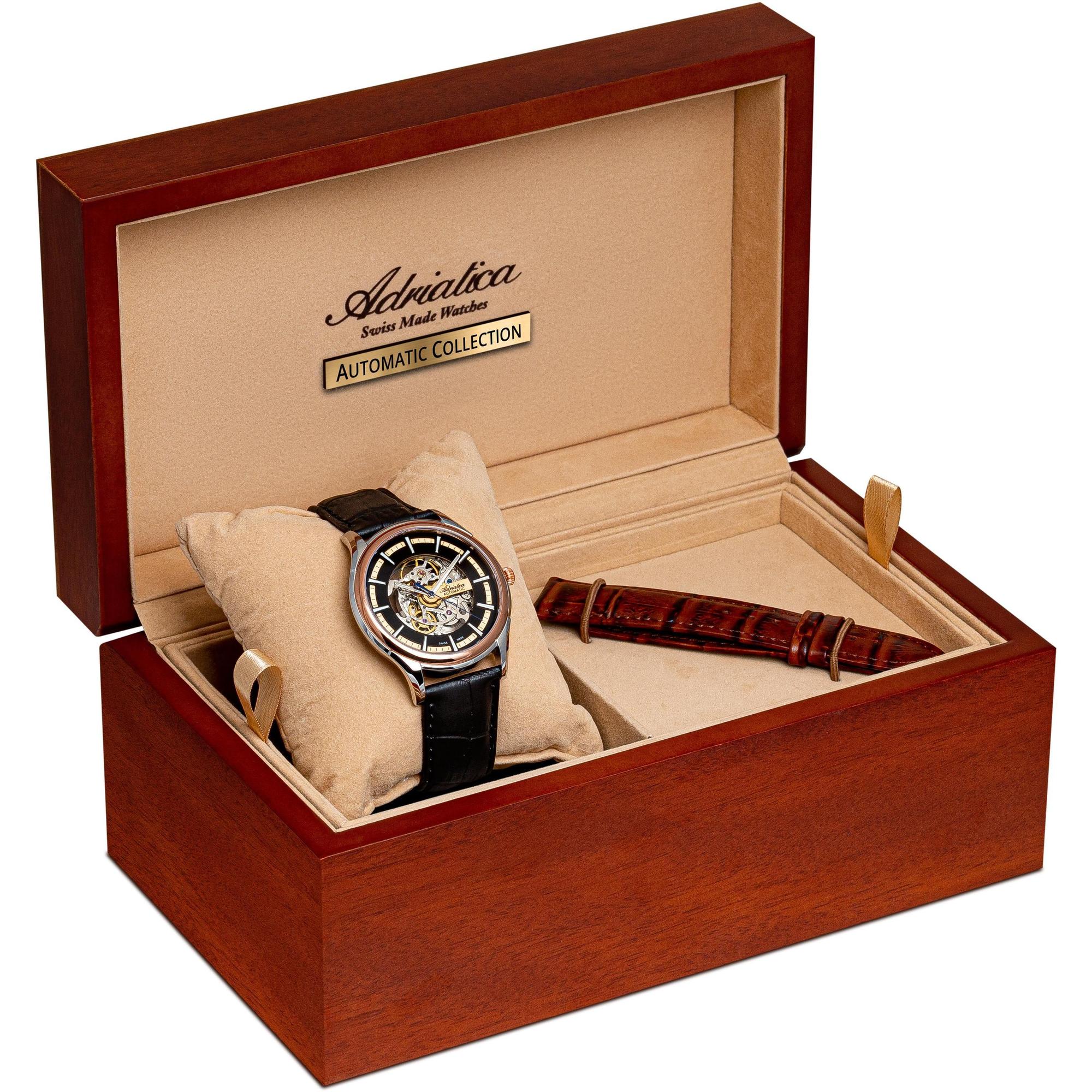 Adriatica A83285214RAS męski zegarek Automatic pasek