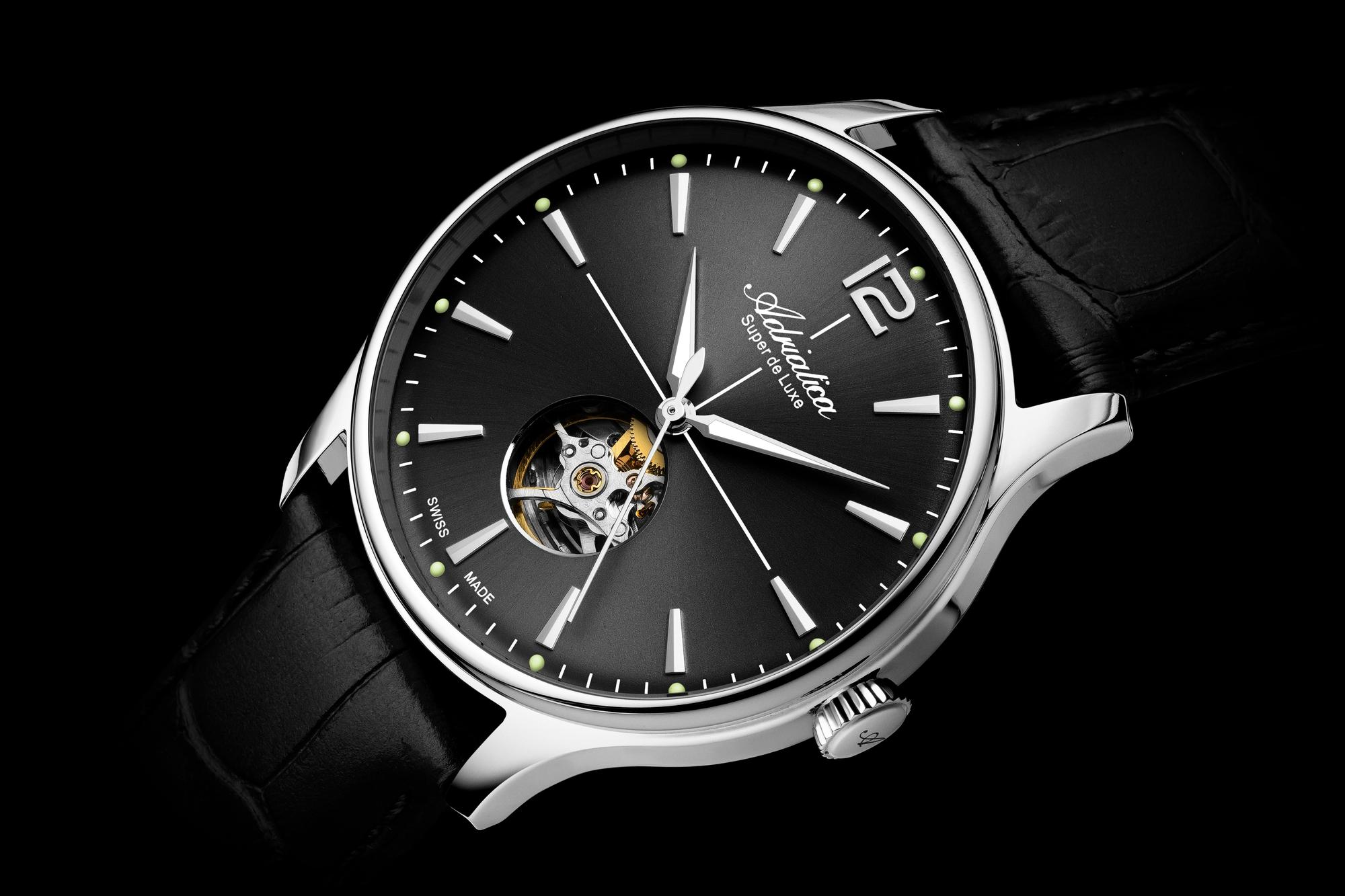 Adriatica A83395256AO zegarek srebrny elegancki Męskie pasek - miniatura 6