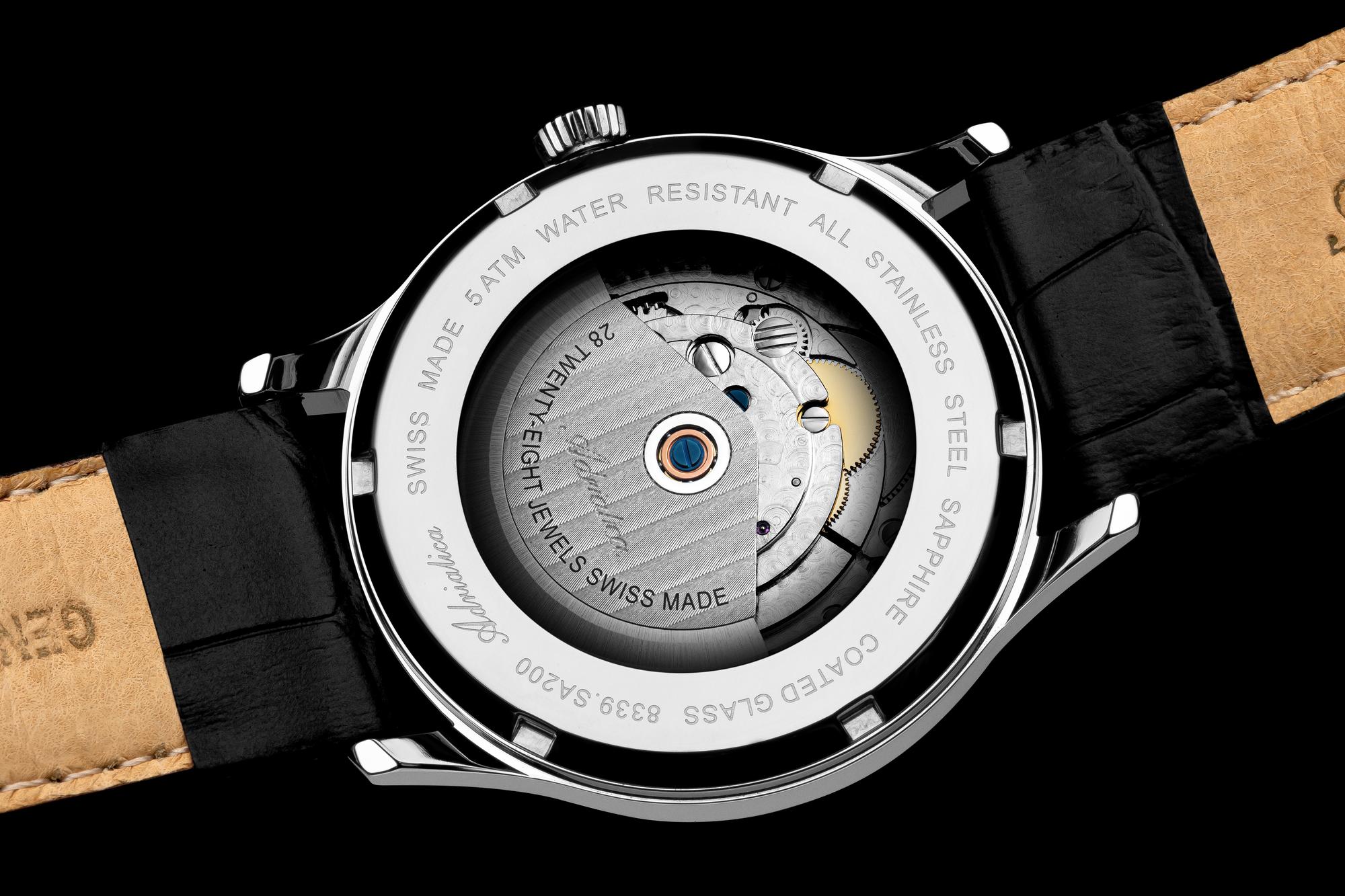 Adriatica A83395256AO zegarek srebrny elegancki Męskie pasek - miniatura 7
