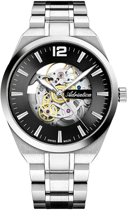 Adriatica A83435154SA Męskie Stainless Steel Skeleton 41mm - zdjęcie 1