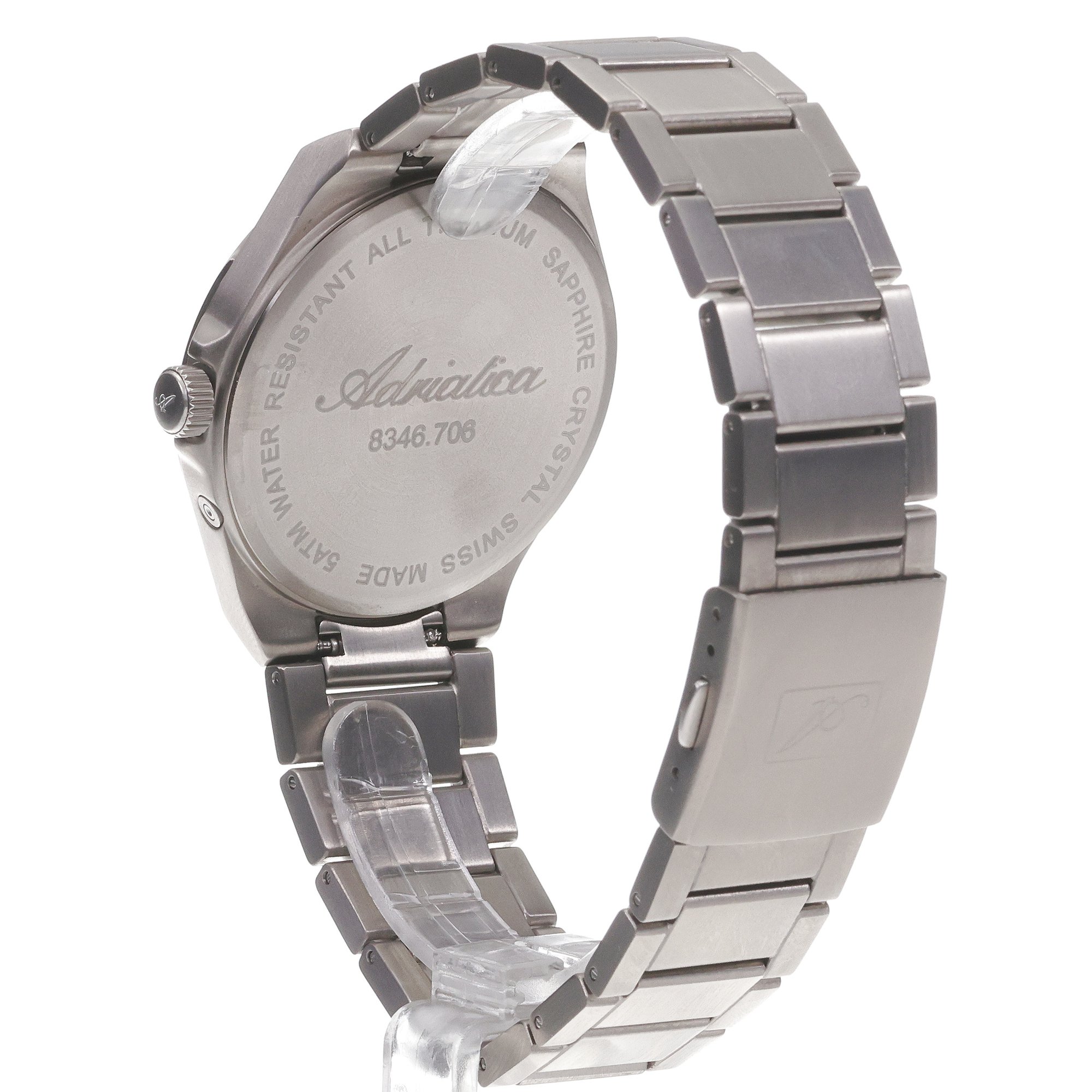 Adriatica A83464155QF Męskie Multifunction zegarek męski elegancki szafirowe