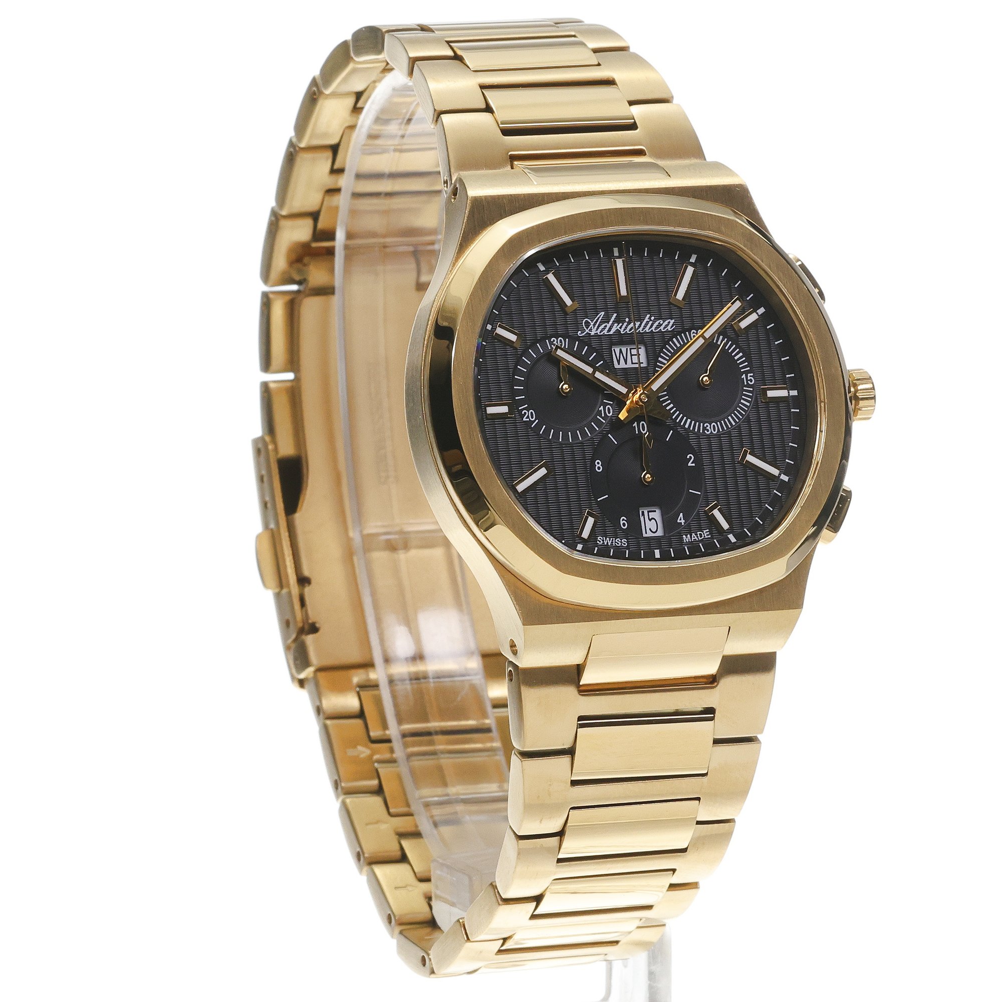 Adriatica A83491114CH Bransoleta zegarek męski elegancki szafirowe