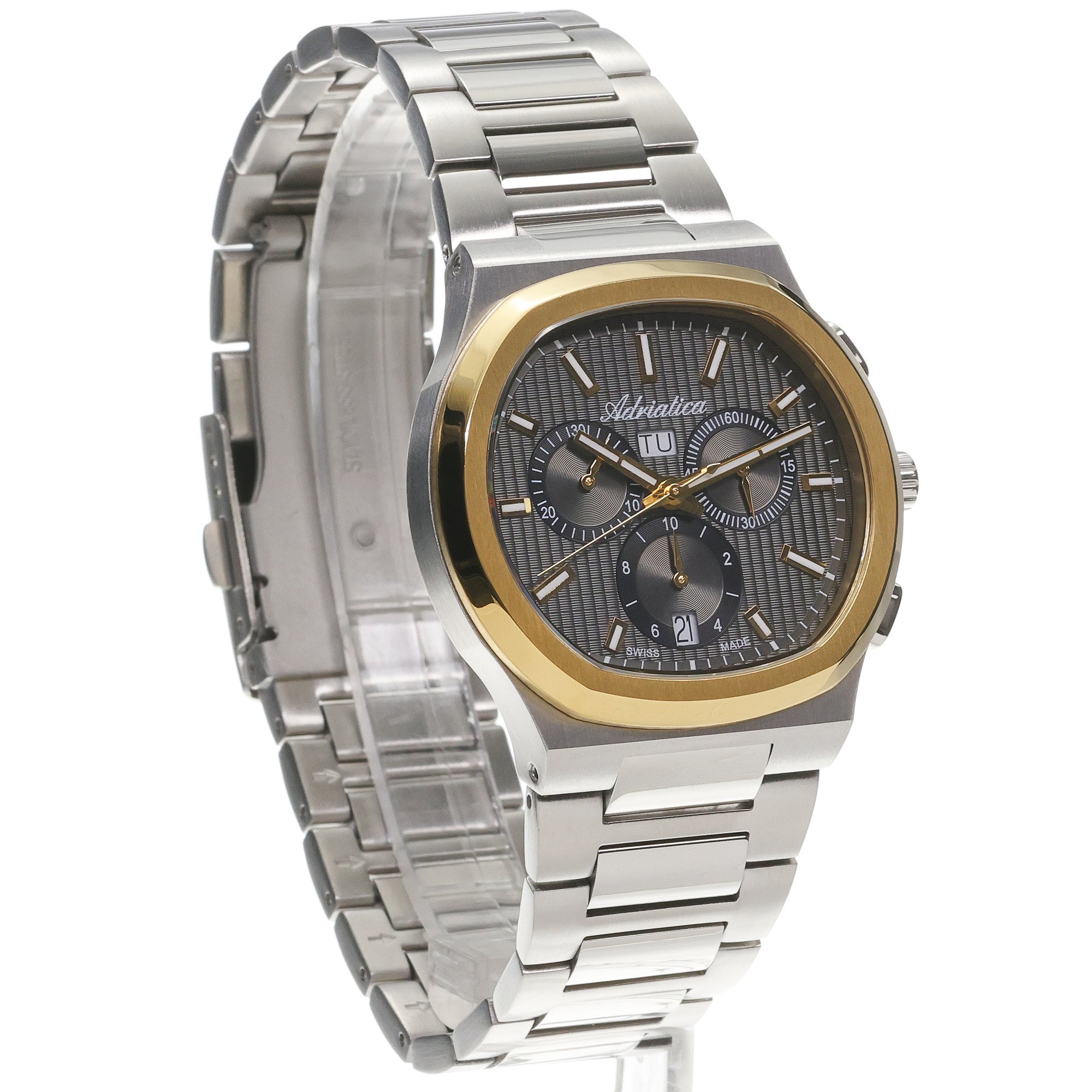 Adriatica A83492116CH Bransoleta zegarek męski elegancki szafirowe
