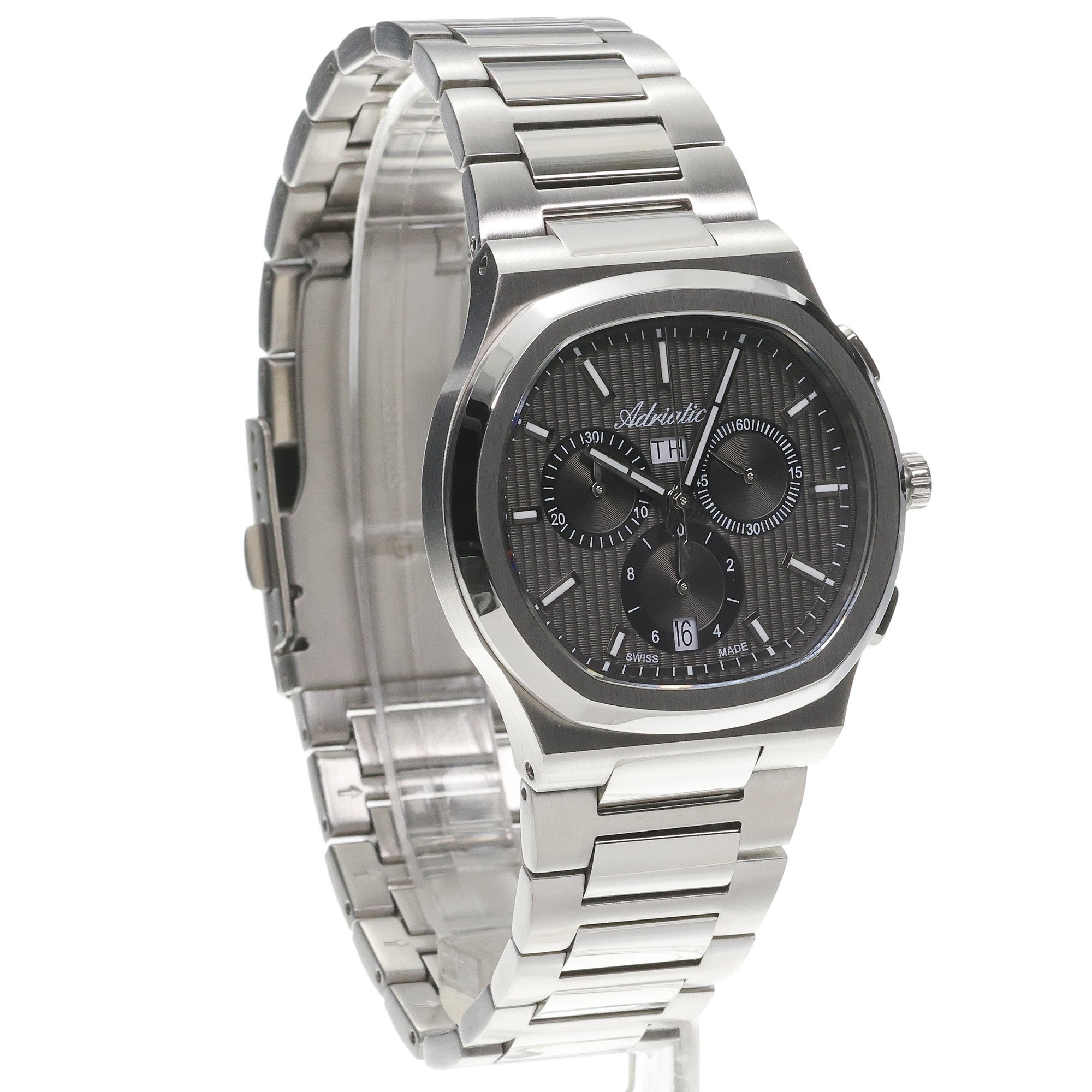 Adriatica A83495116CH Bransoleta zegarek męski elegancki szafirowe