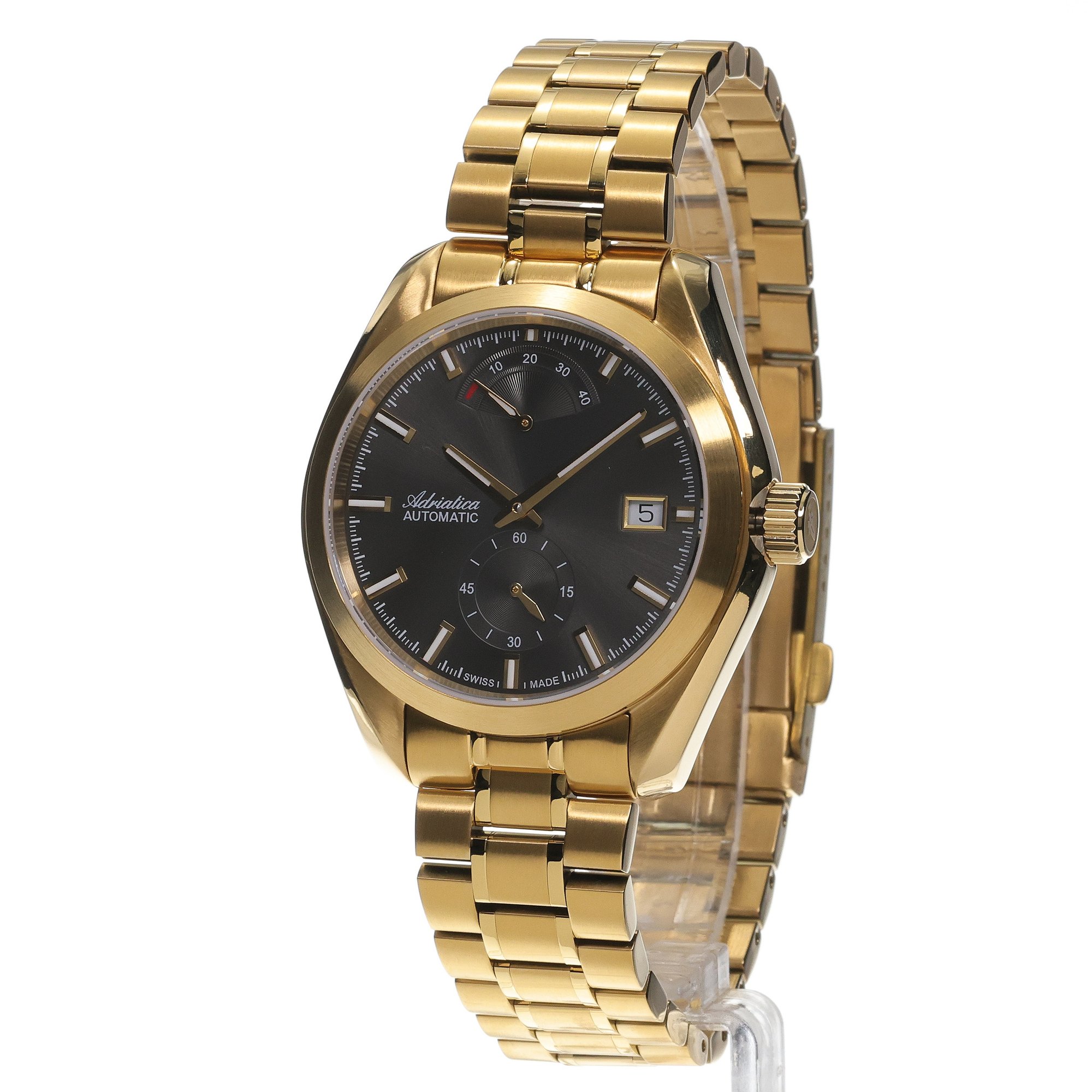Adriatica A83501116A zegarek złoty klasyczny Automatic bransoleta