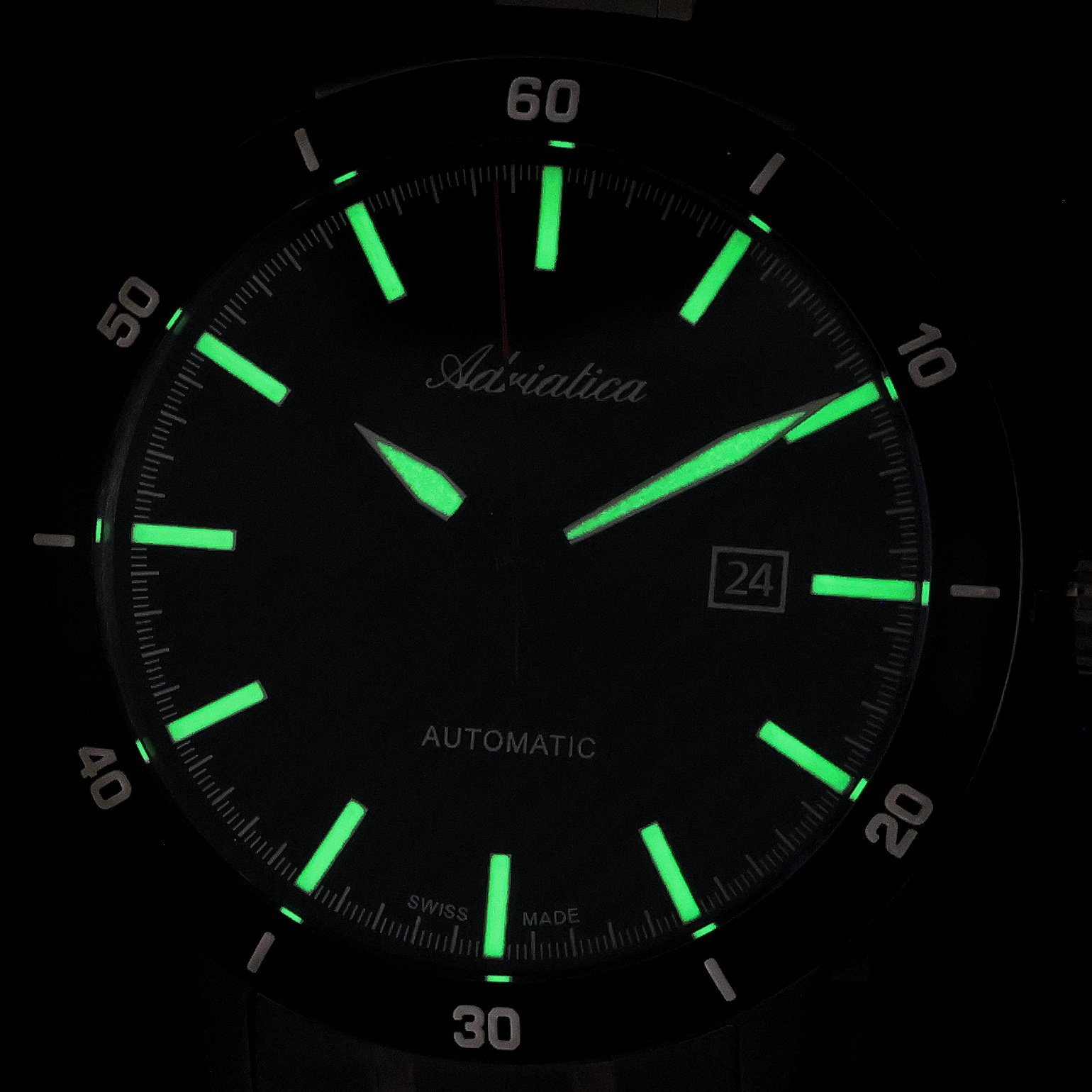 Adriatica A83834114A zegarek srebrny klasyczny Automatic bransoleta - miniatura 5