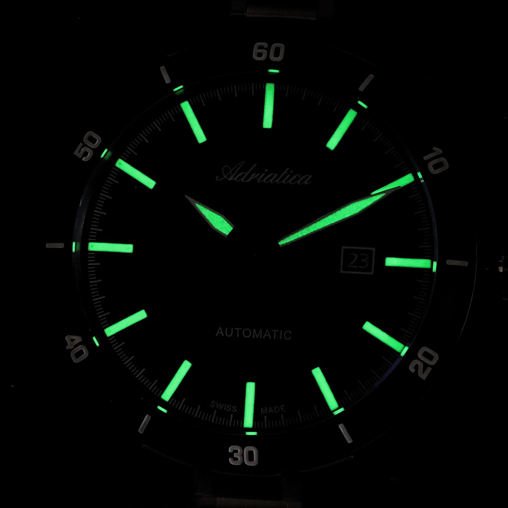 Adriatica A83834115A zegarek srebrny klasyczny Automatic bransoleta - miniatura 5