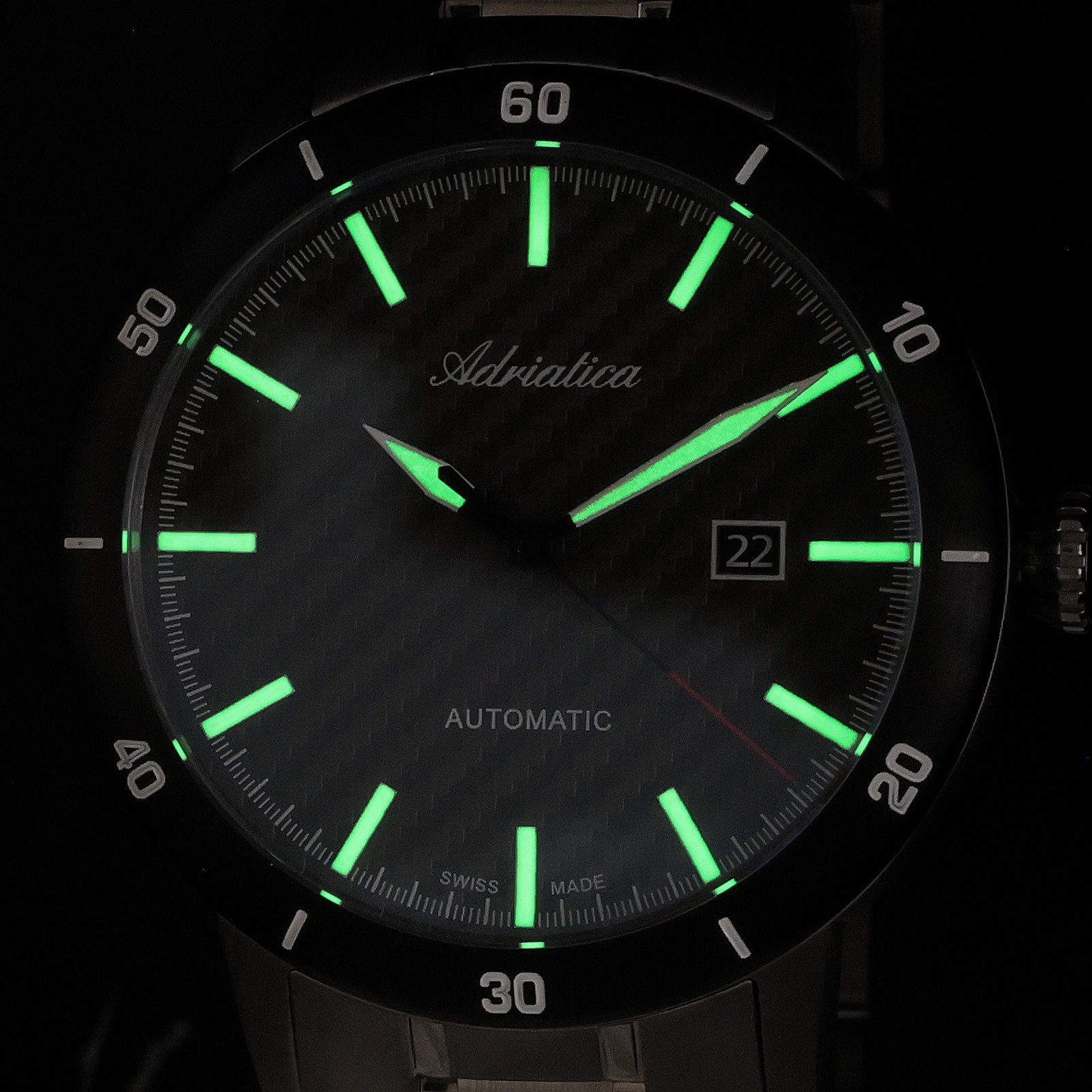 Adriatica A83834116A zegarek srebrny klasyczny Automatic bransoleta - miniatura 5