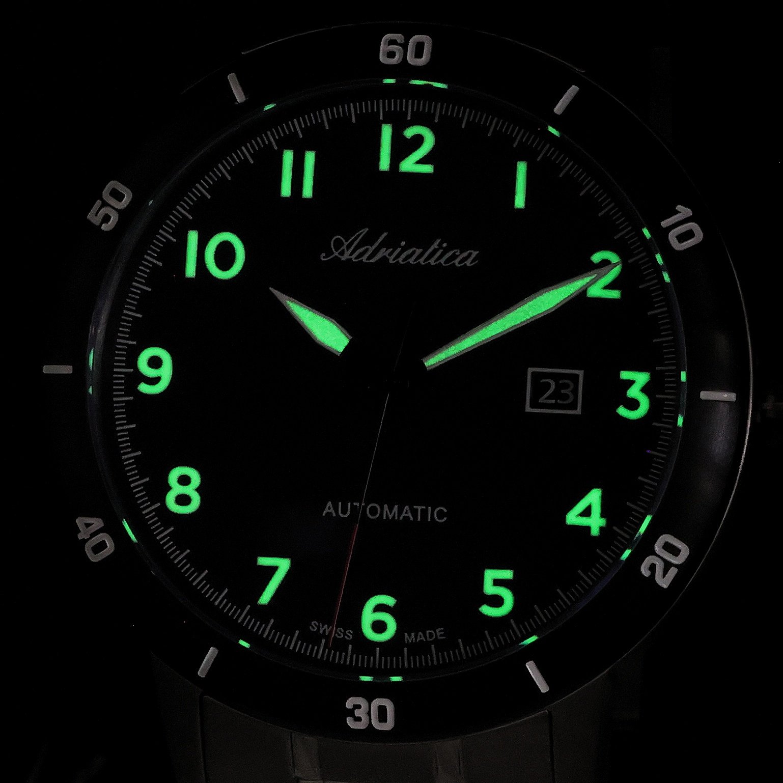 Adriatica A83834125A zegarek srebrny klasyczny Automatic bransoleta - miniatura 5