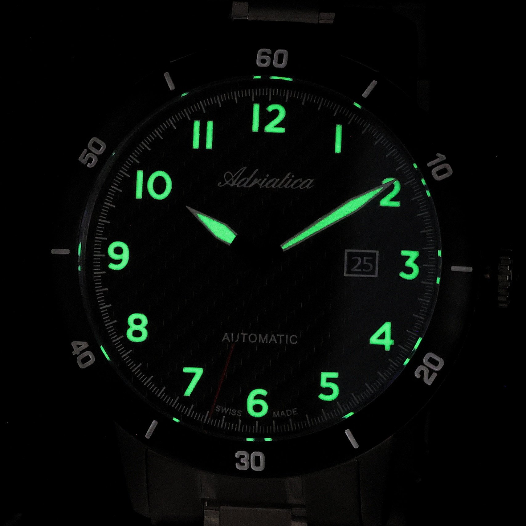Adriatica A83834126A zegarek srebrny klasyczny Automatic bransoleta - miniatura 5