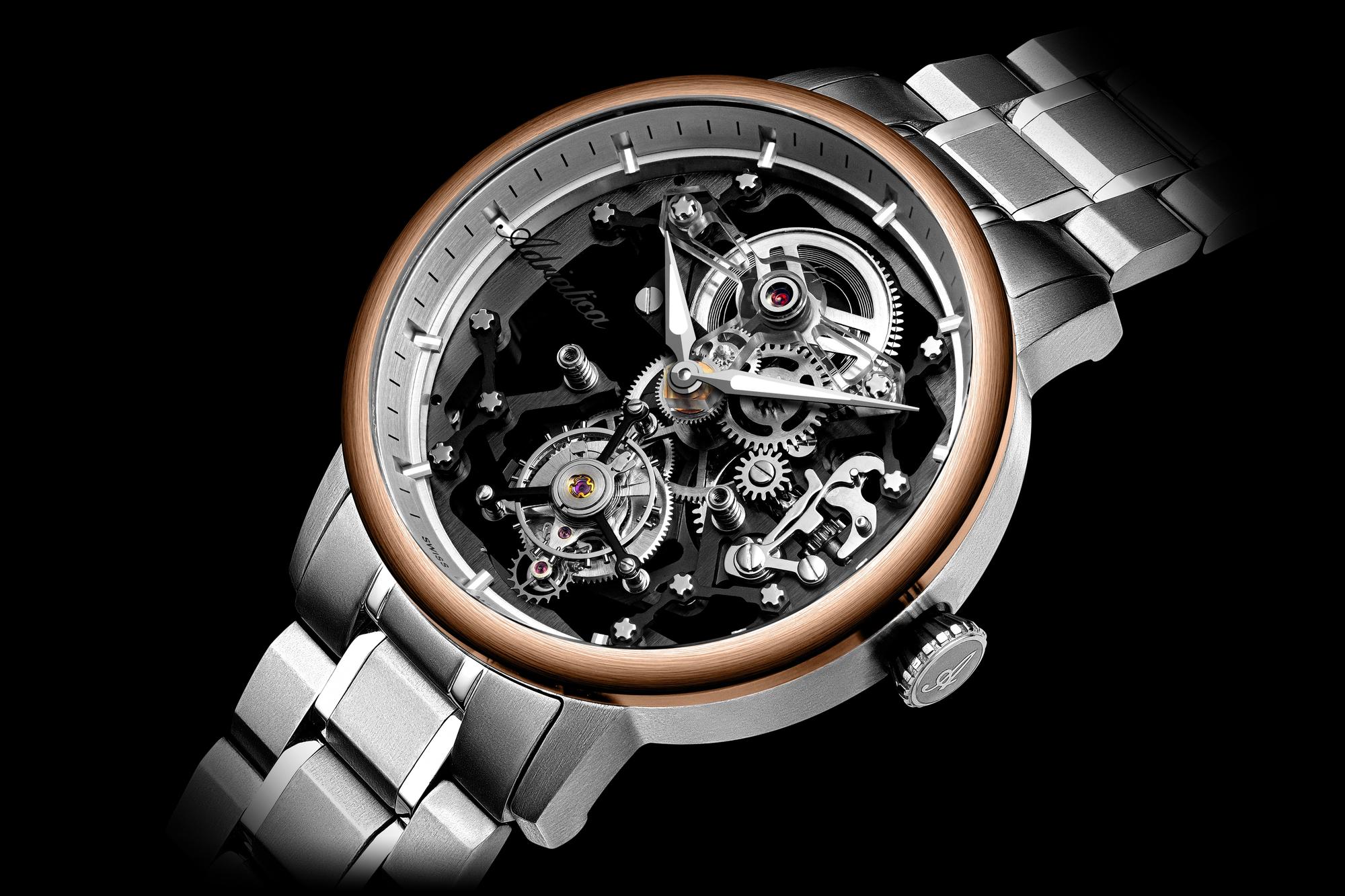 Adriatica A88886117M Tourbillon Tourbillon Skeleton Limited Edition zegarek męski luksusowy szafirowe