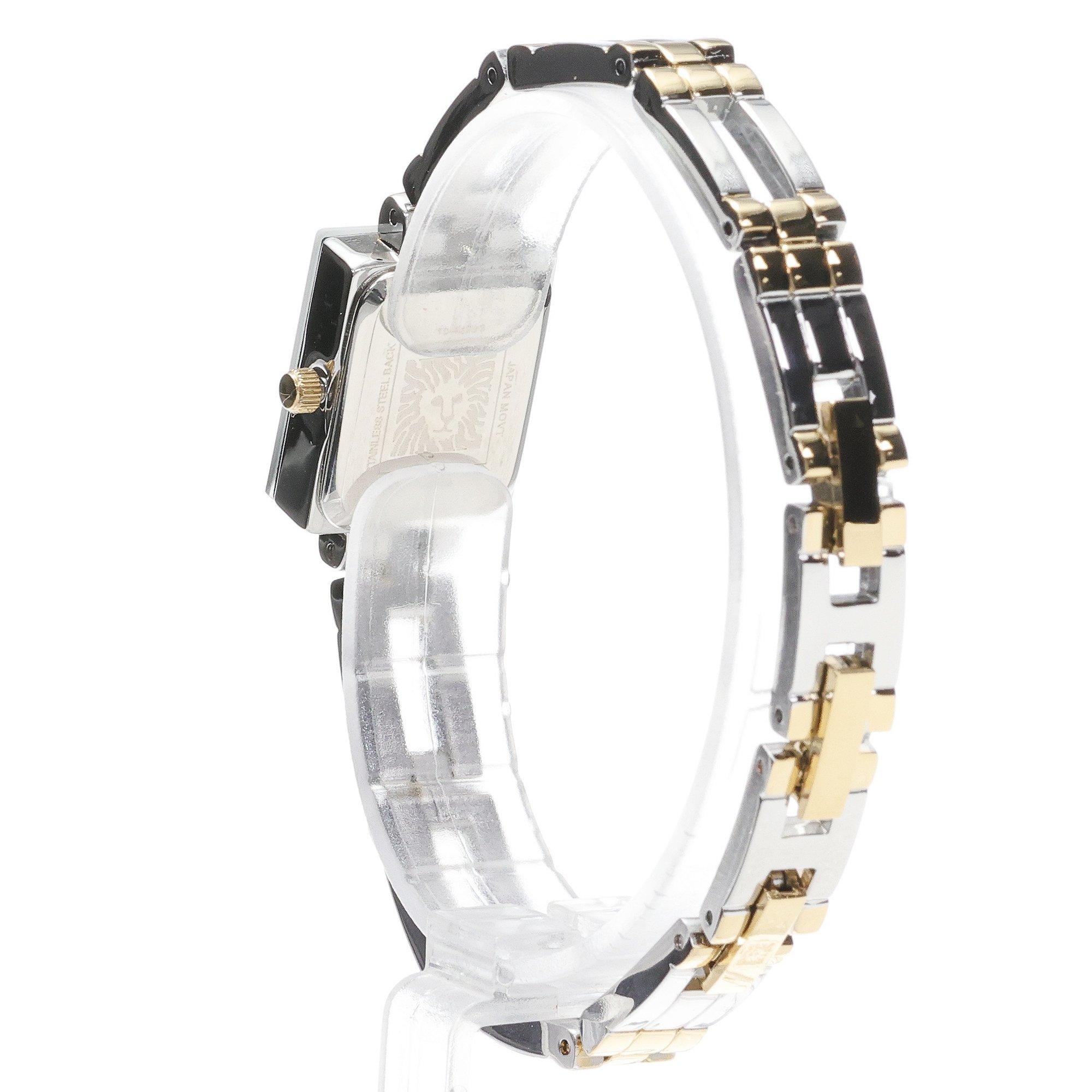 Anne Klein 10-4899BKTT zegarek srebrny fashion-modowy Bransoleta bransoleta - miniatura 4