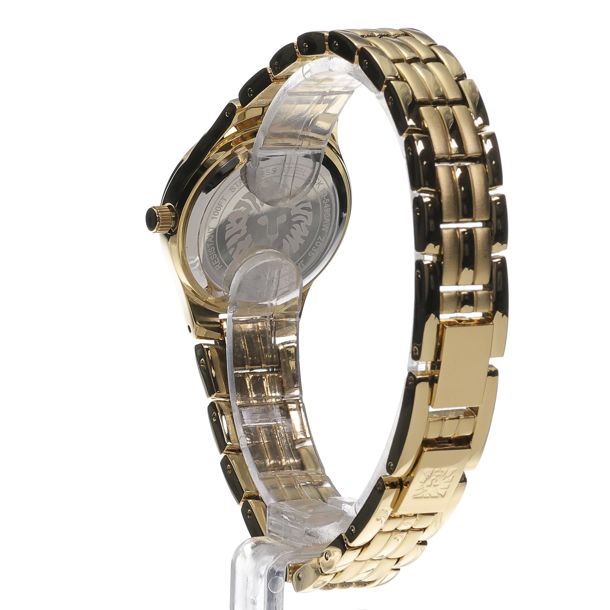 Anne Klein 10-5490MVGB zegarek złoty biżuteryjny Anne Klein bransoleta