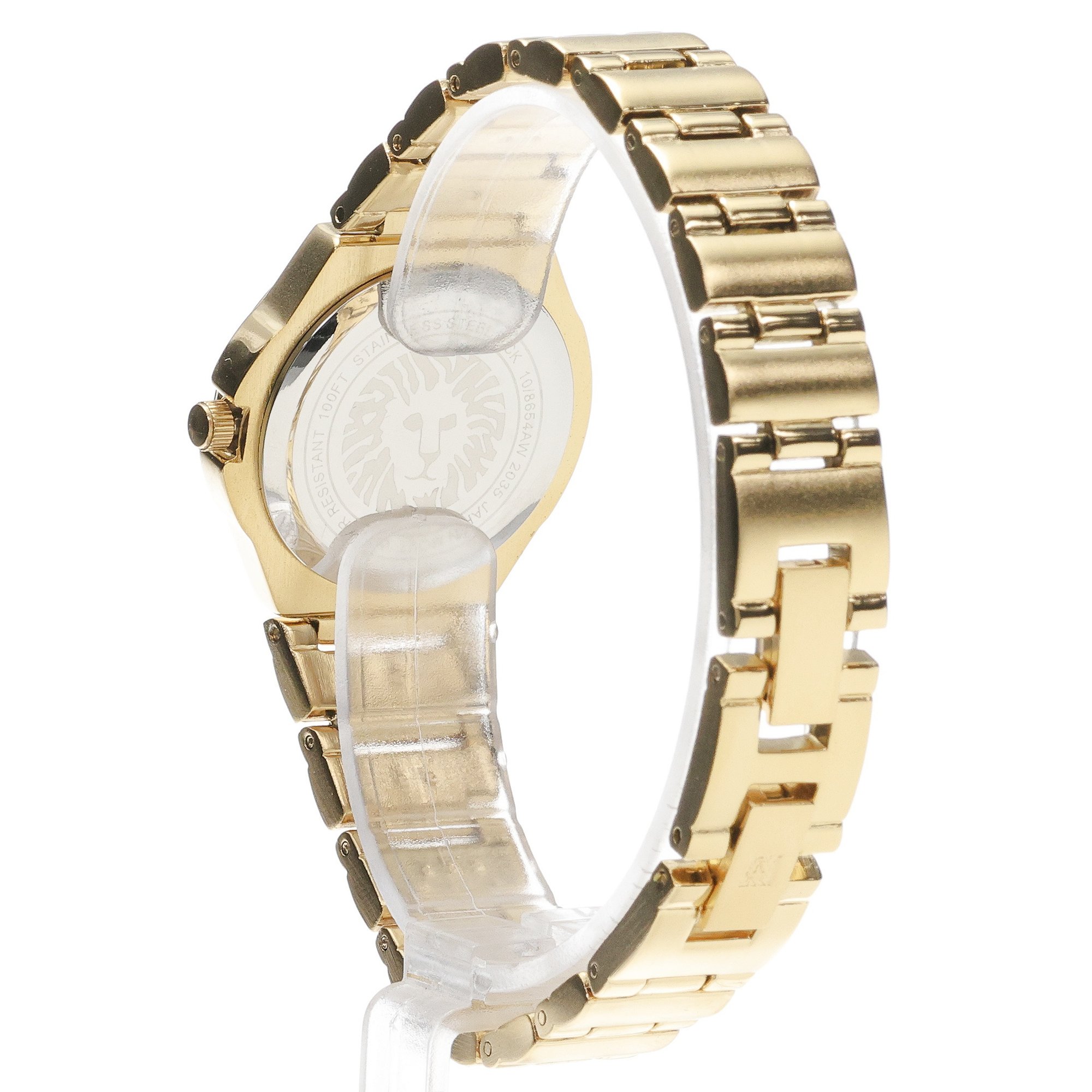 Anne Klein 10-8654CHGP zegarek złoty klasyczny Anne Klein bransoleta