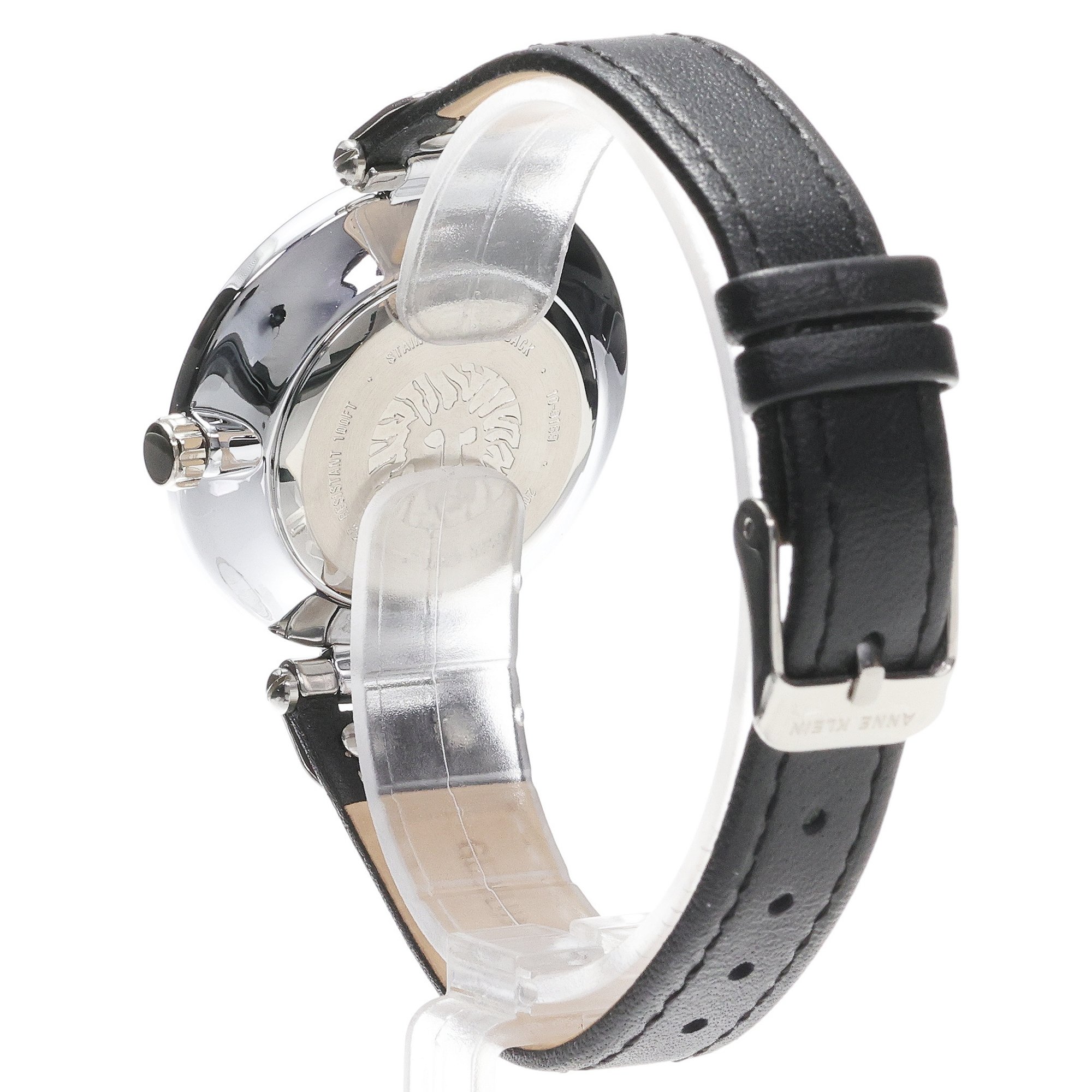 Anne Klein 10-9169WTBK damski zegarek Pasek pasek