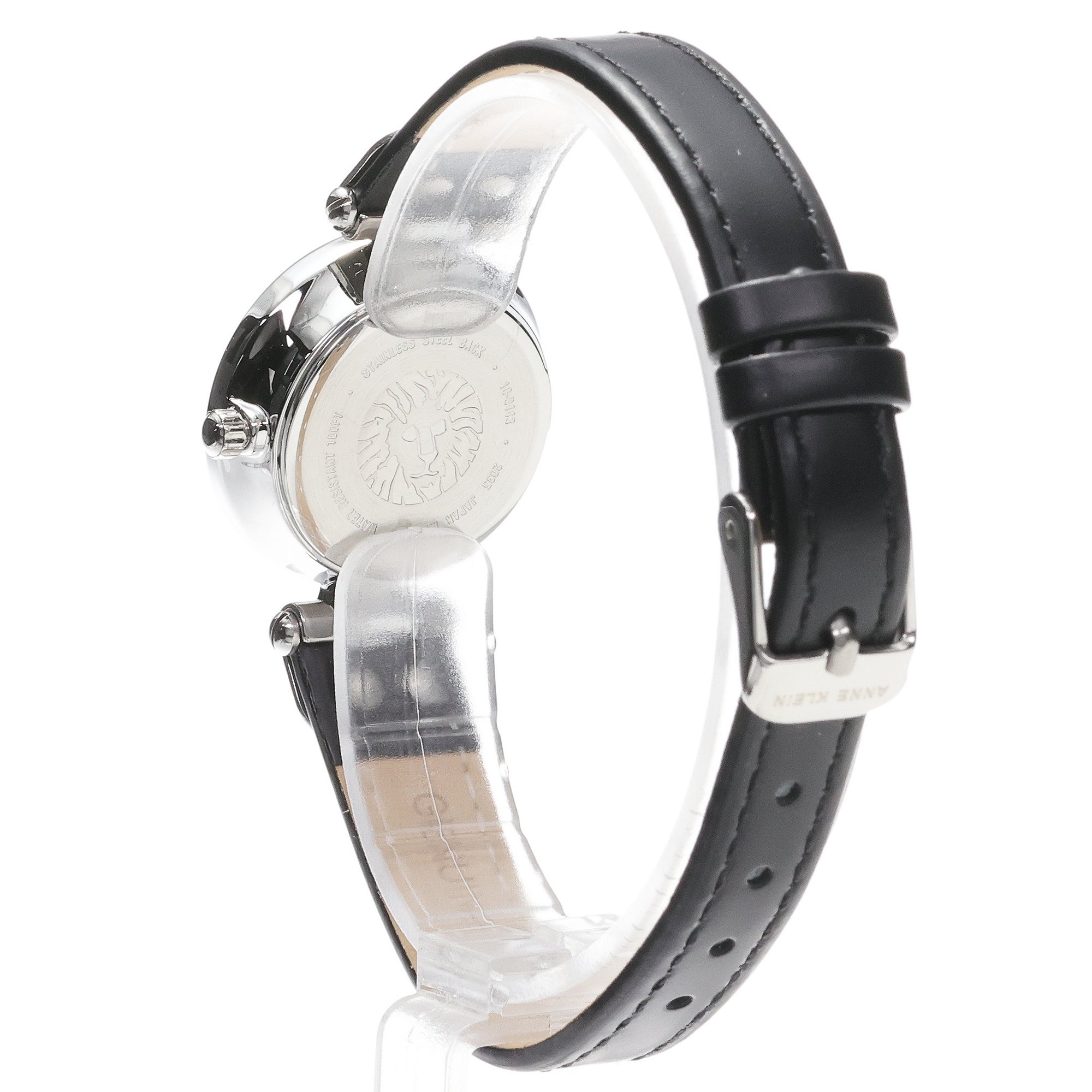 Anne Klein 10-9443BKBK zegarek srebrny fashion-modowy Anne Klein pasek