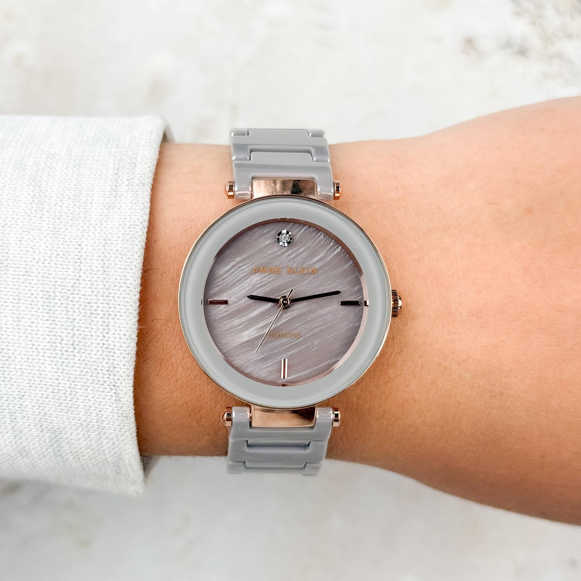 Anne Klein AK-1018TPRG zegarek różowe złoto fashion-modowy Bransoleta bransoleta - miniatura 5