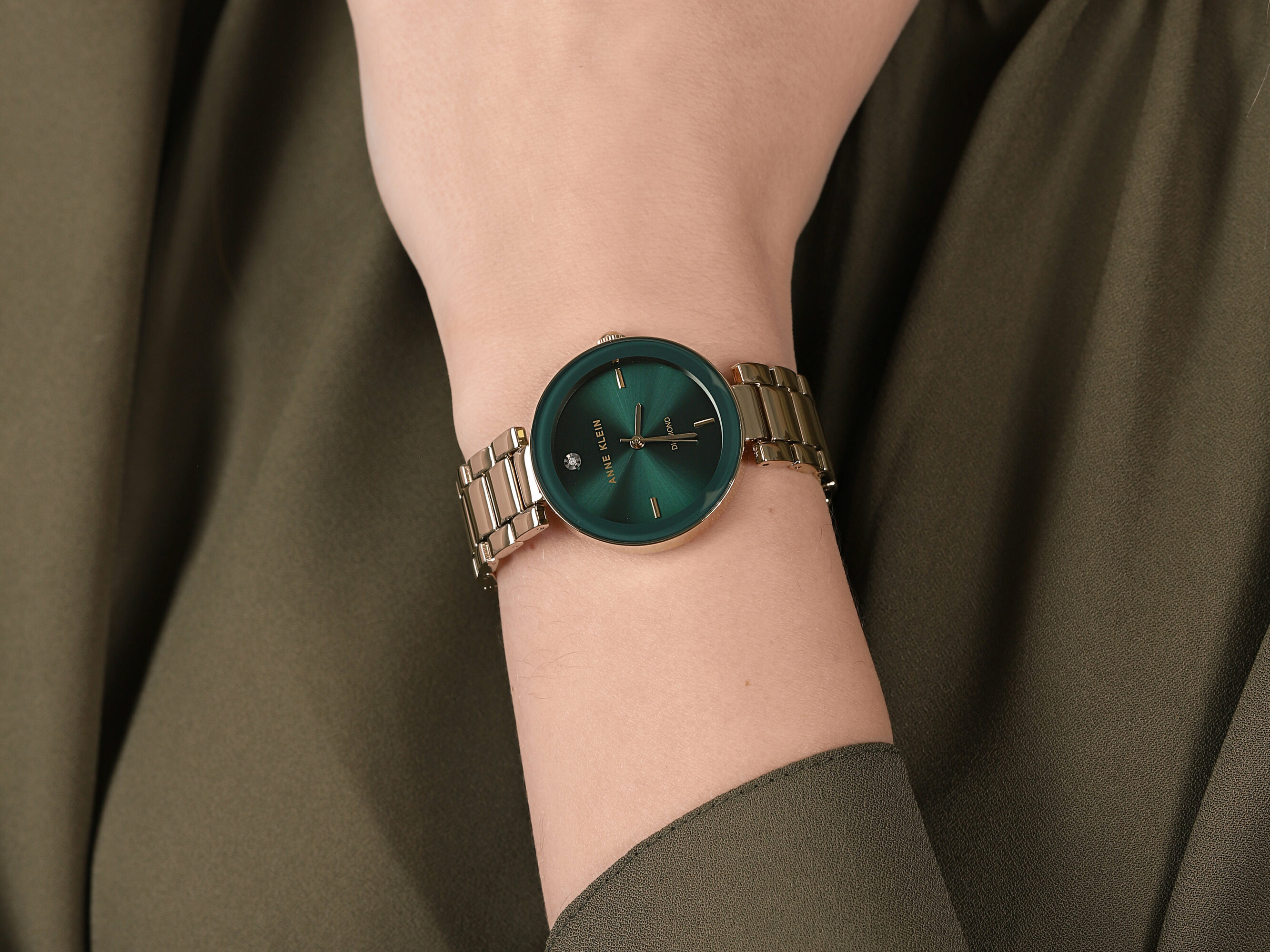 Anne Klein AK-1362GNGB zegarek damski Bransoleta - miniatura 5