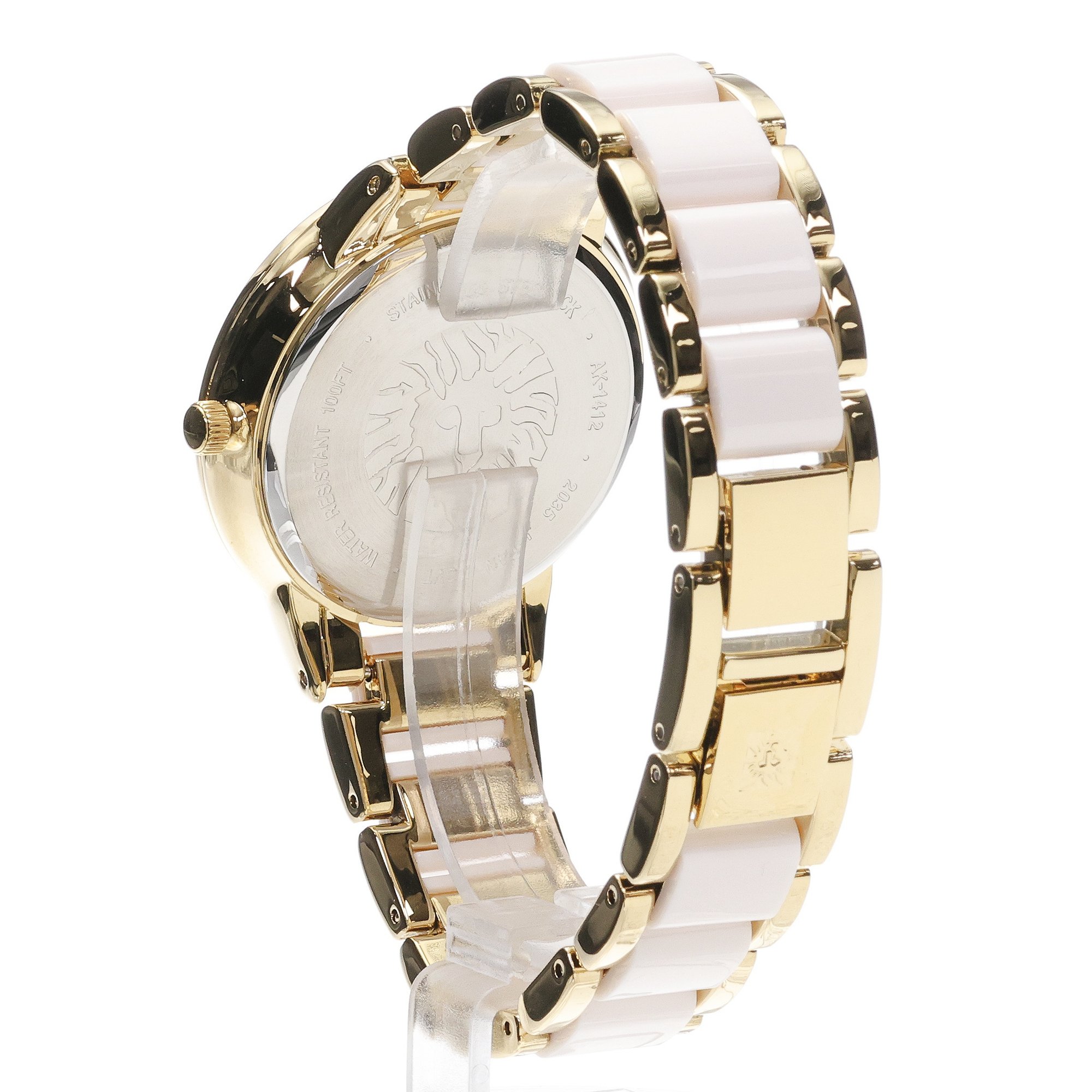 Anne Klein AK-1412IVGB Bransoleta zegarek damski fashion-modowy mineralne